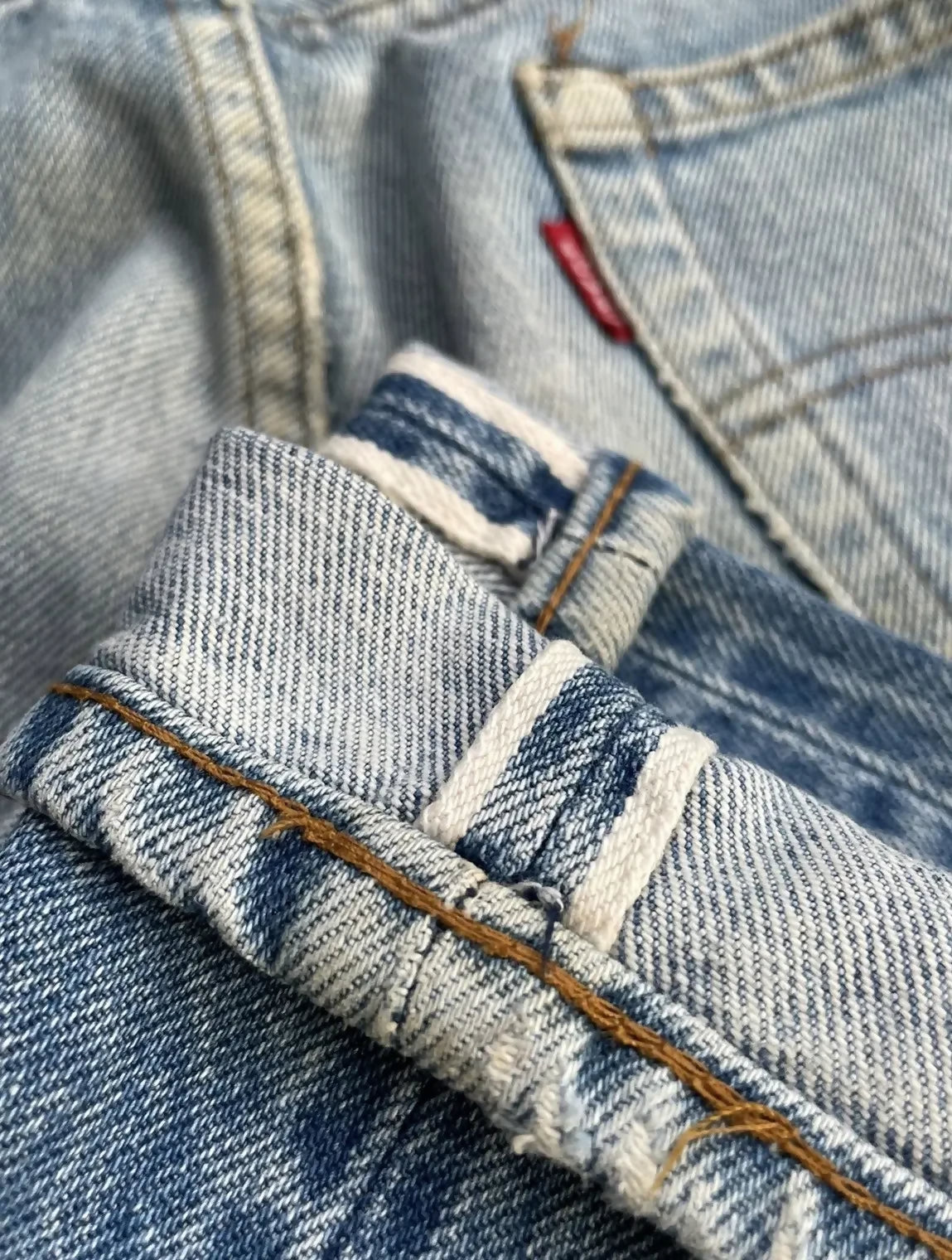 Levis 501 e 1983 Vintage Redline Selvedge Aging Wash Denim