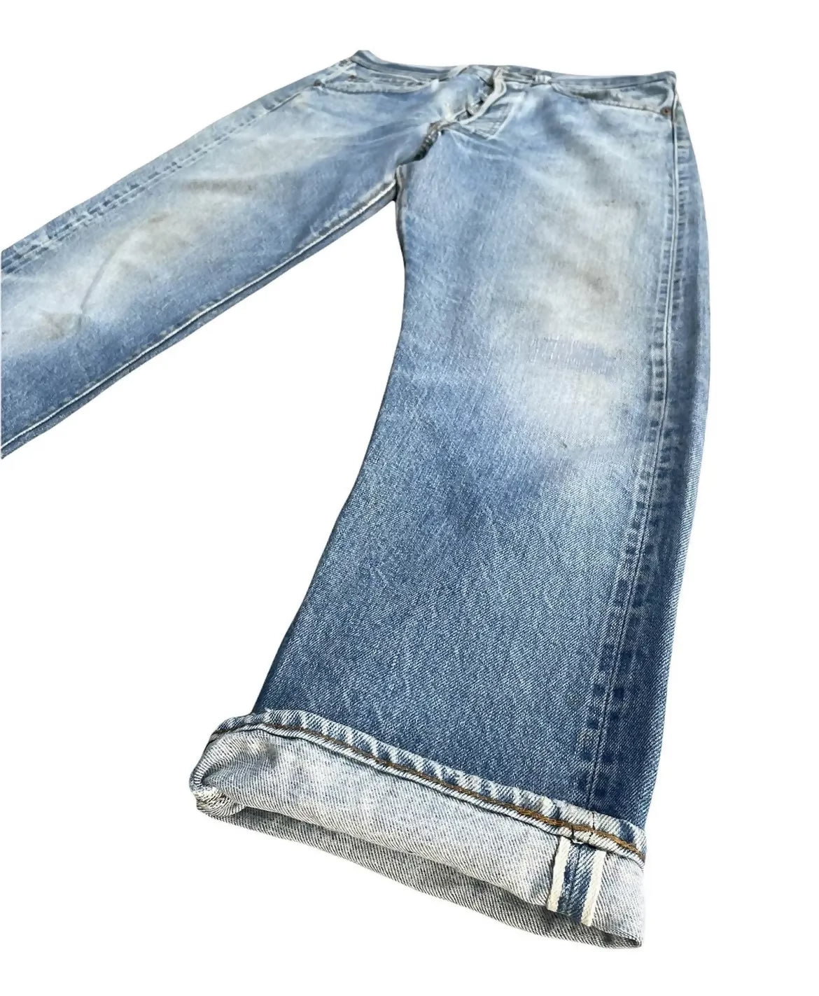 Levis 501 e 1983 Vintage Redline Selvedge Aging Wash Denim