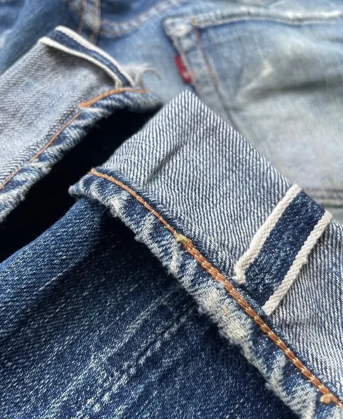 Vintage Full COUNT Japan Selvedge Distressed & Rework Denim
