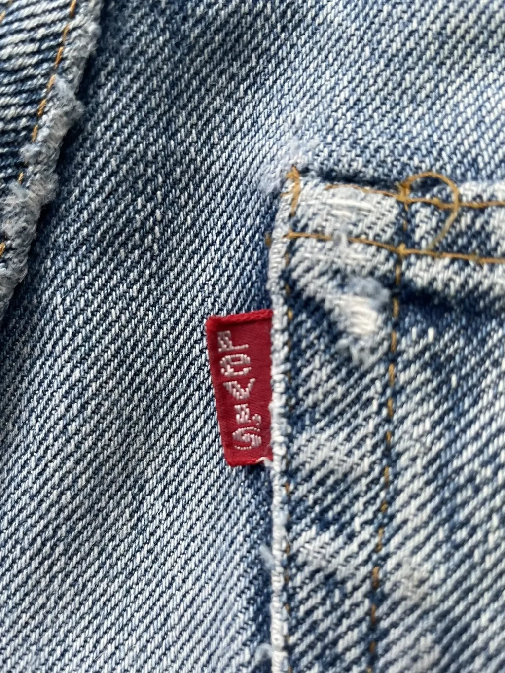 Vintage 1978 Levis 501 e Redline Distressed Denim