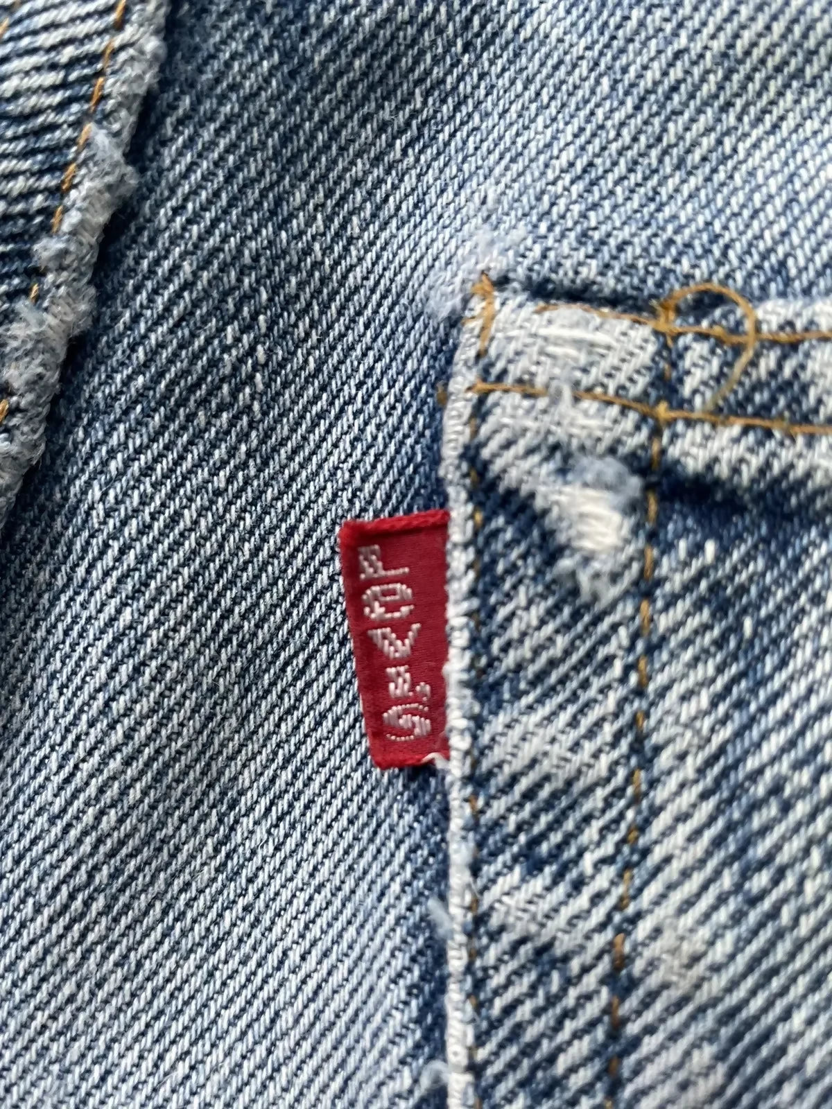 Vintage 1978 Levis 501 e Redline Distressed Denim