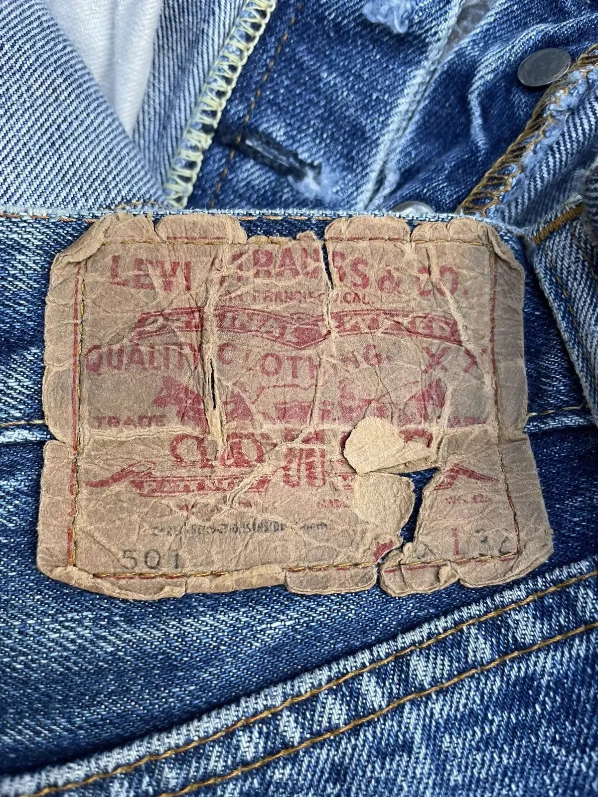 Vintage 1975 501 e Selvedge Denim