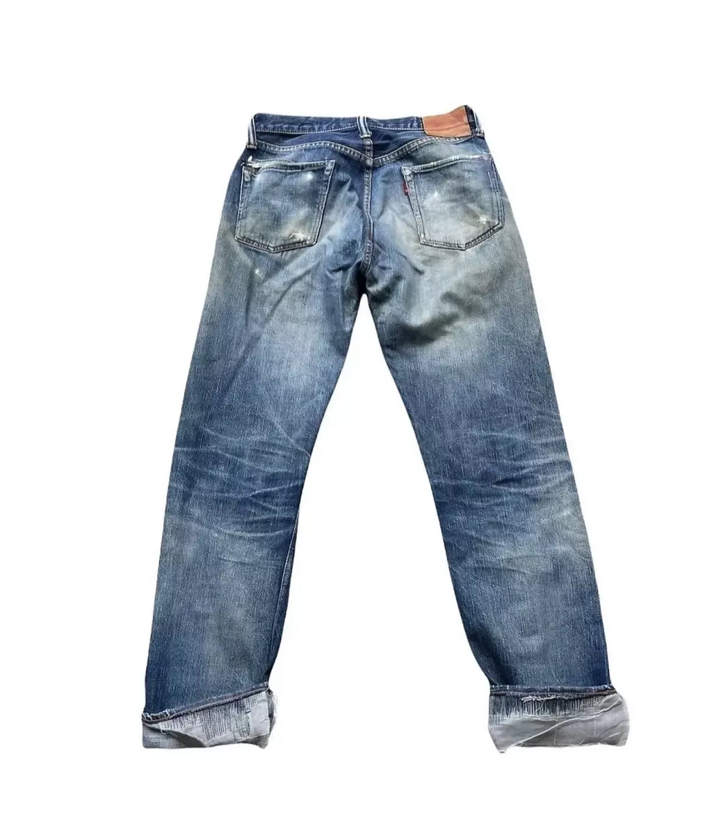 Vintage Full COUNT Japan Selvedge Distressed & Rework Denim