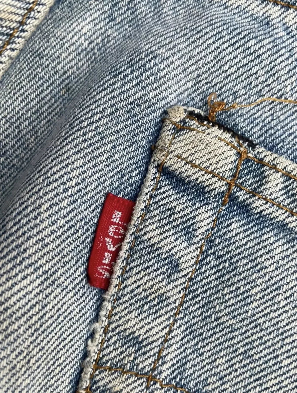 Levis 501 e 1983 Vintage Redline Selvedge Aging Wash Denim