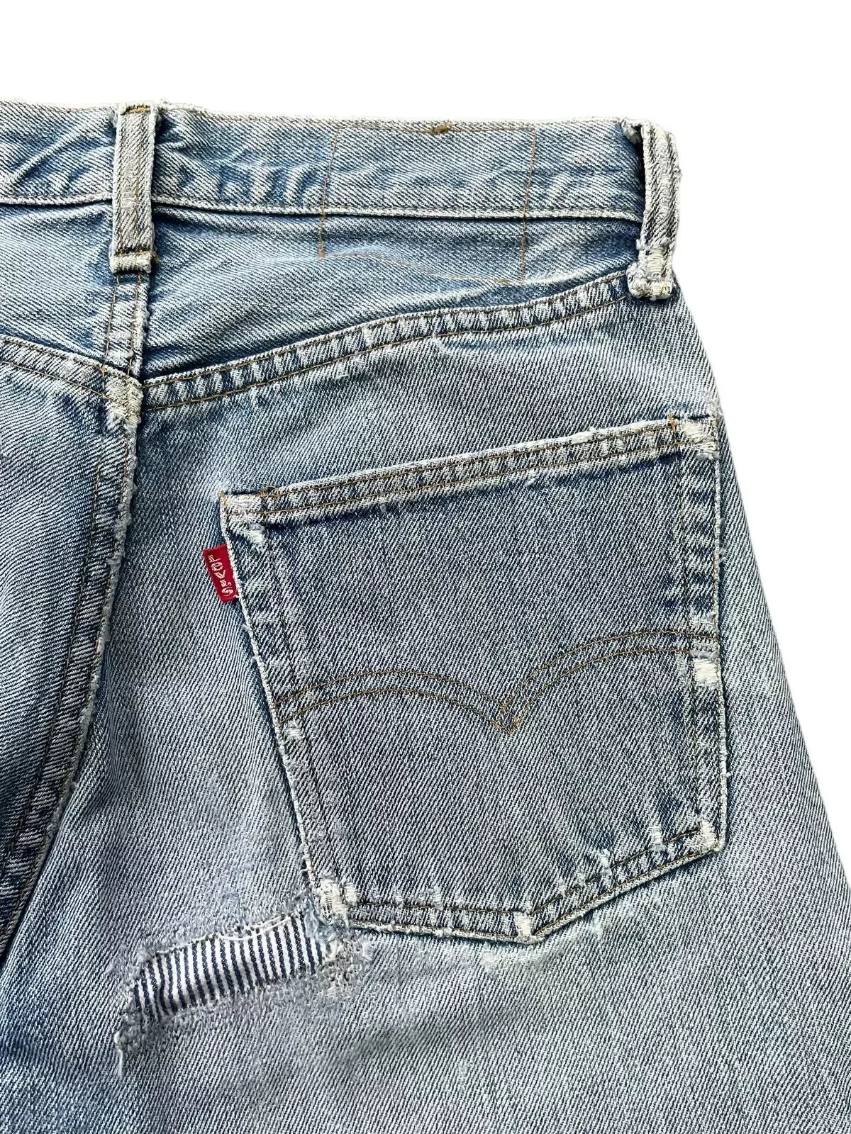 Vintage 1978 Levis 501 e Redline Distressed Denim
