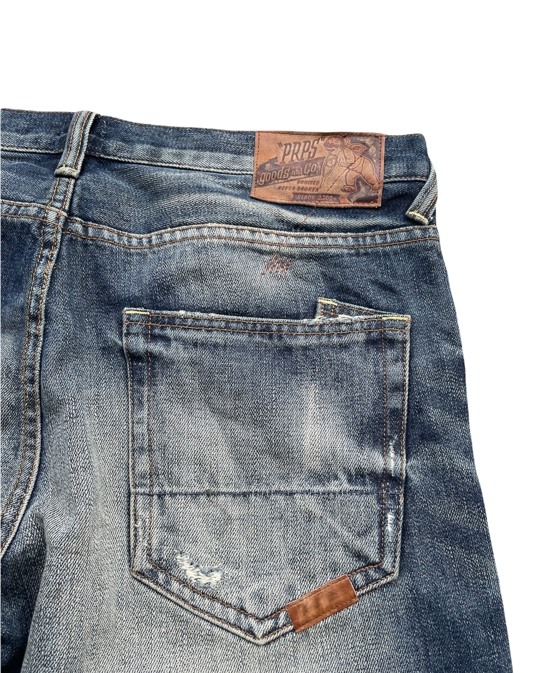 Prps Goods & Co Aging Distressed Rework Denim