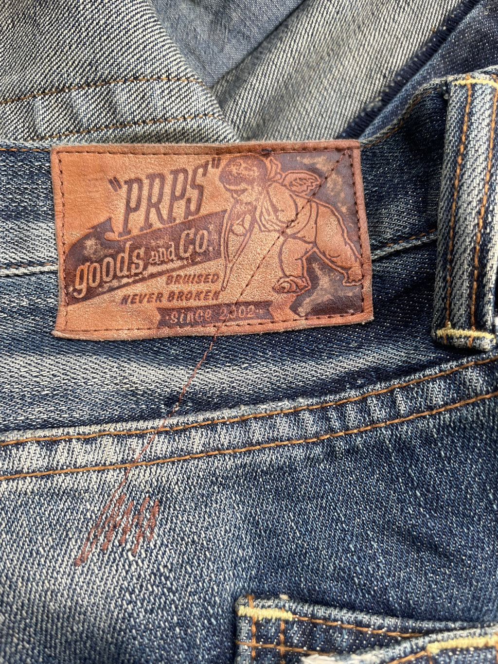 Prps Goods & Co Aging Distressed Rework Denim