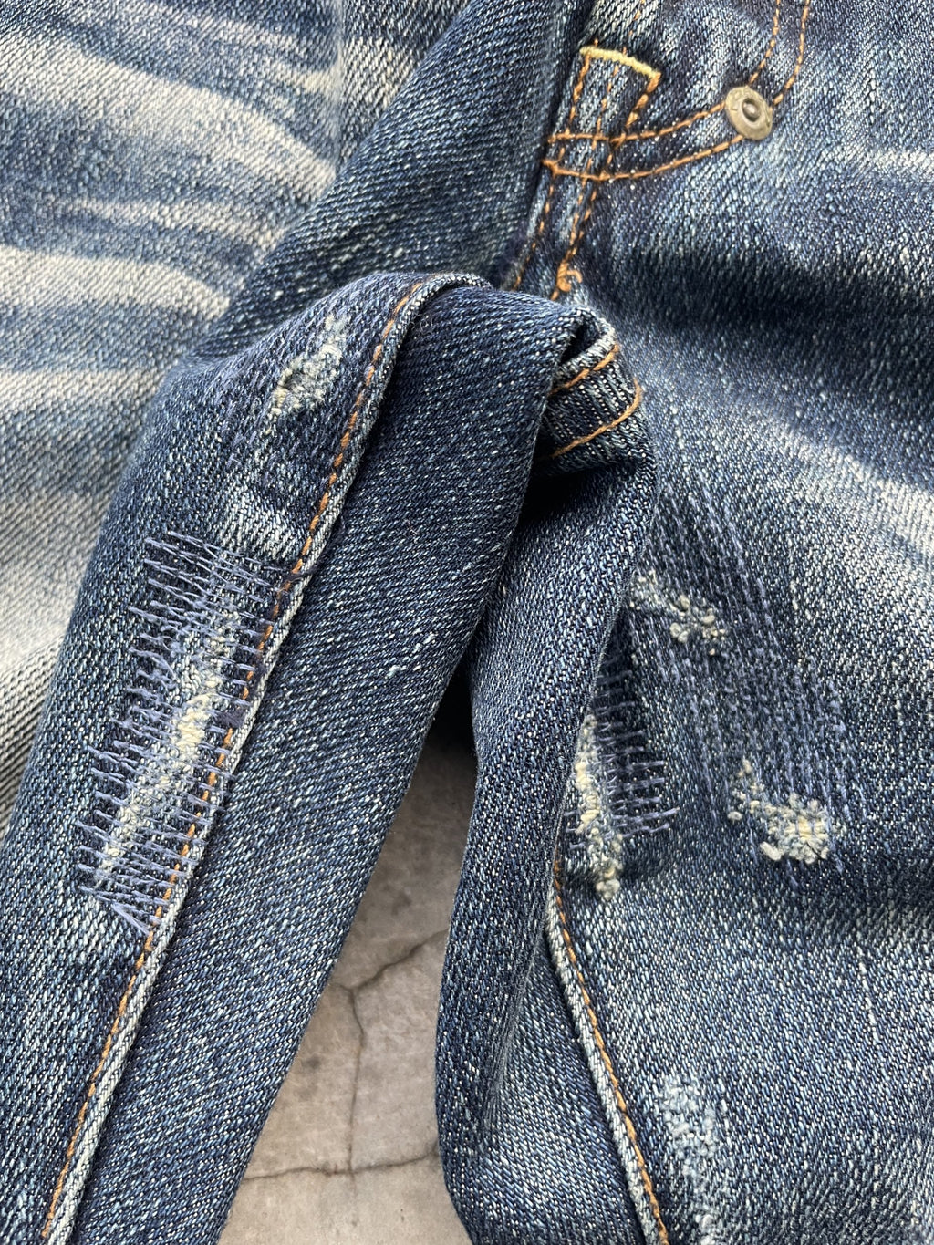 Prps Goods & Co Aging Distressed Rework Denim