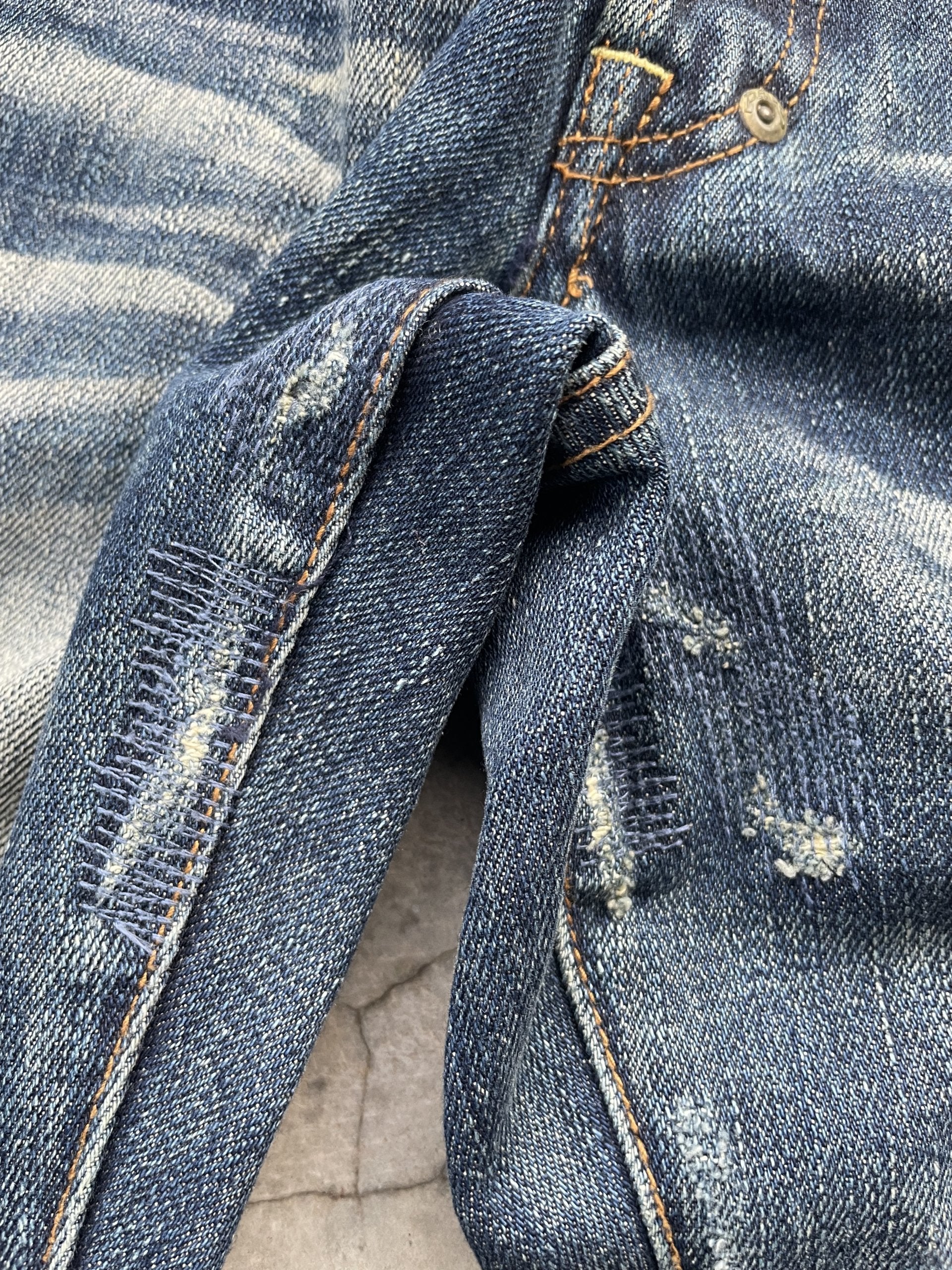 Prps Goods & Co Aging Distressed Rework Denim