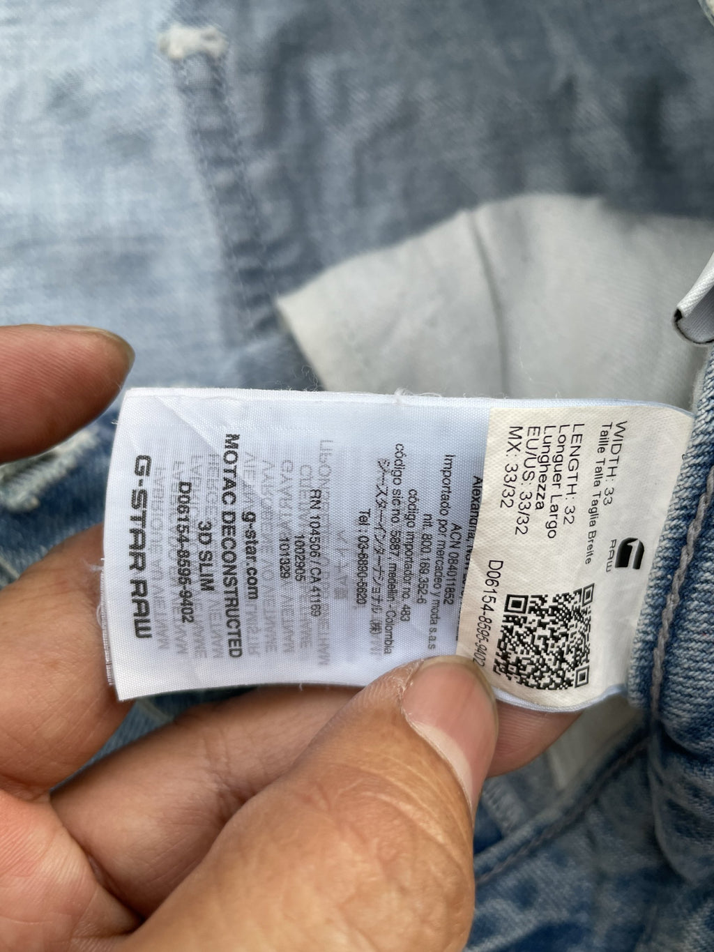 G-Star Raw Motac Deconstructed 3D Slim Denim