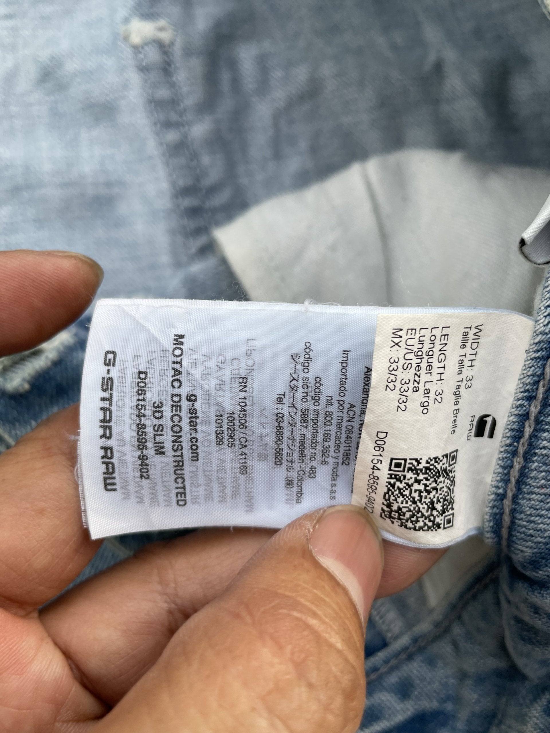 G-Star Raw Motac Deconstructed 3D Slim Denim