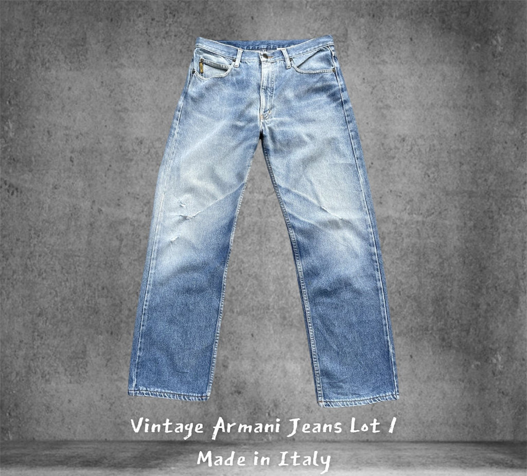 Vintage Armani Jeans Lot 1 Aging Distresed Denim