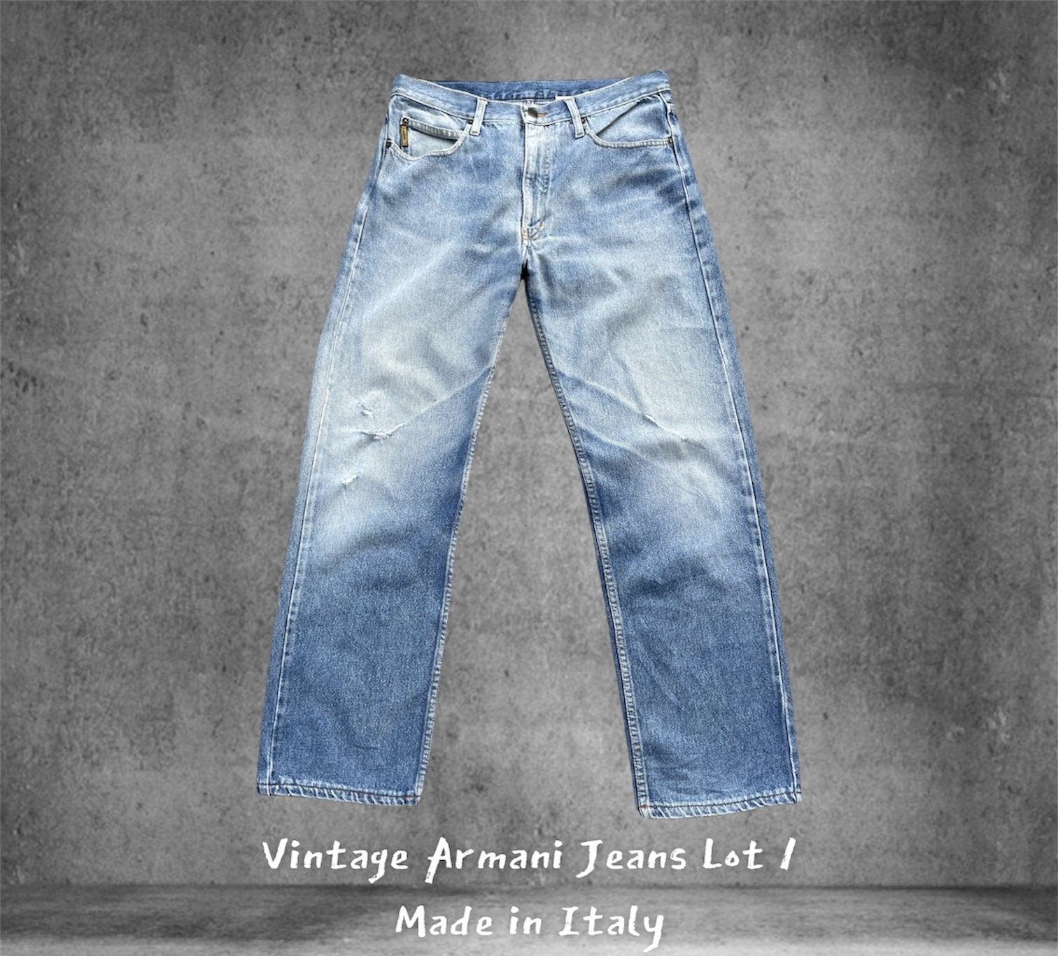 Vintage Armani Jeans Lot 1 Aging Distresed Denim