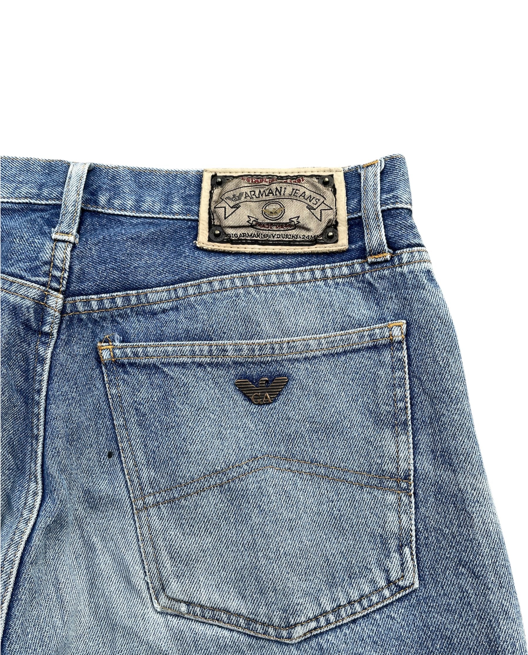 Vintage Armani Jeans Lot 1 Aging Distresed Denim