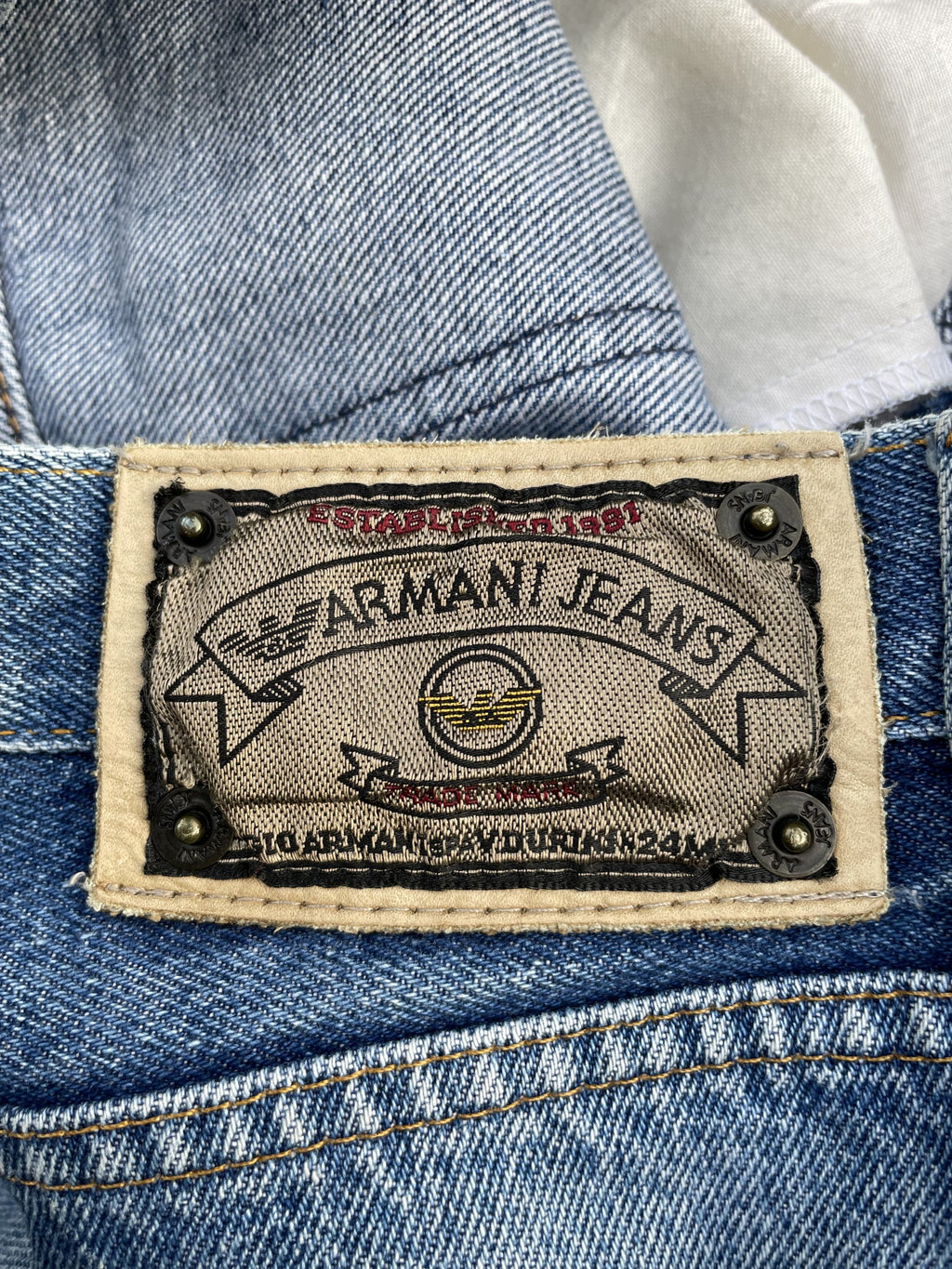 Vintage Armani Jeans Lot 1 Aging Distresed Denim