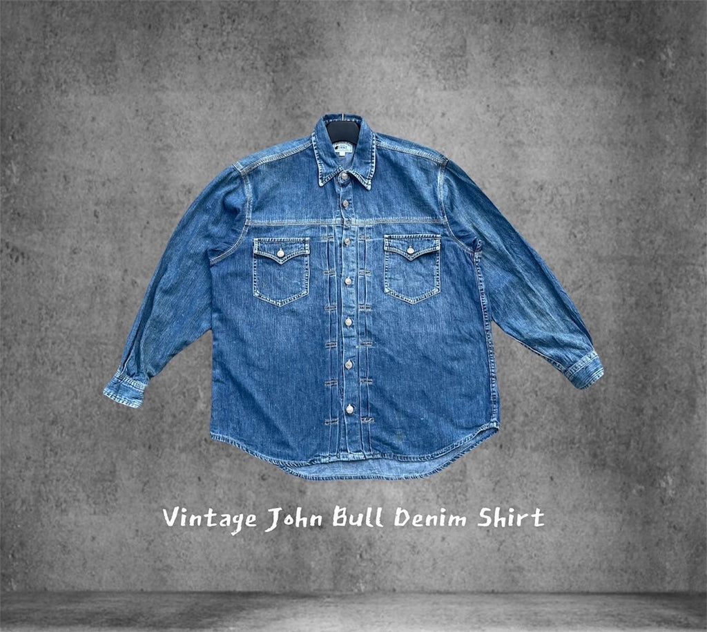 Vintage John Bull Denim Shirt Distressed