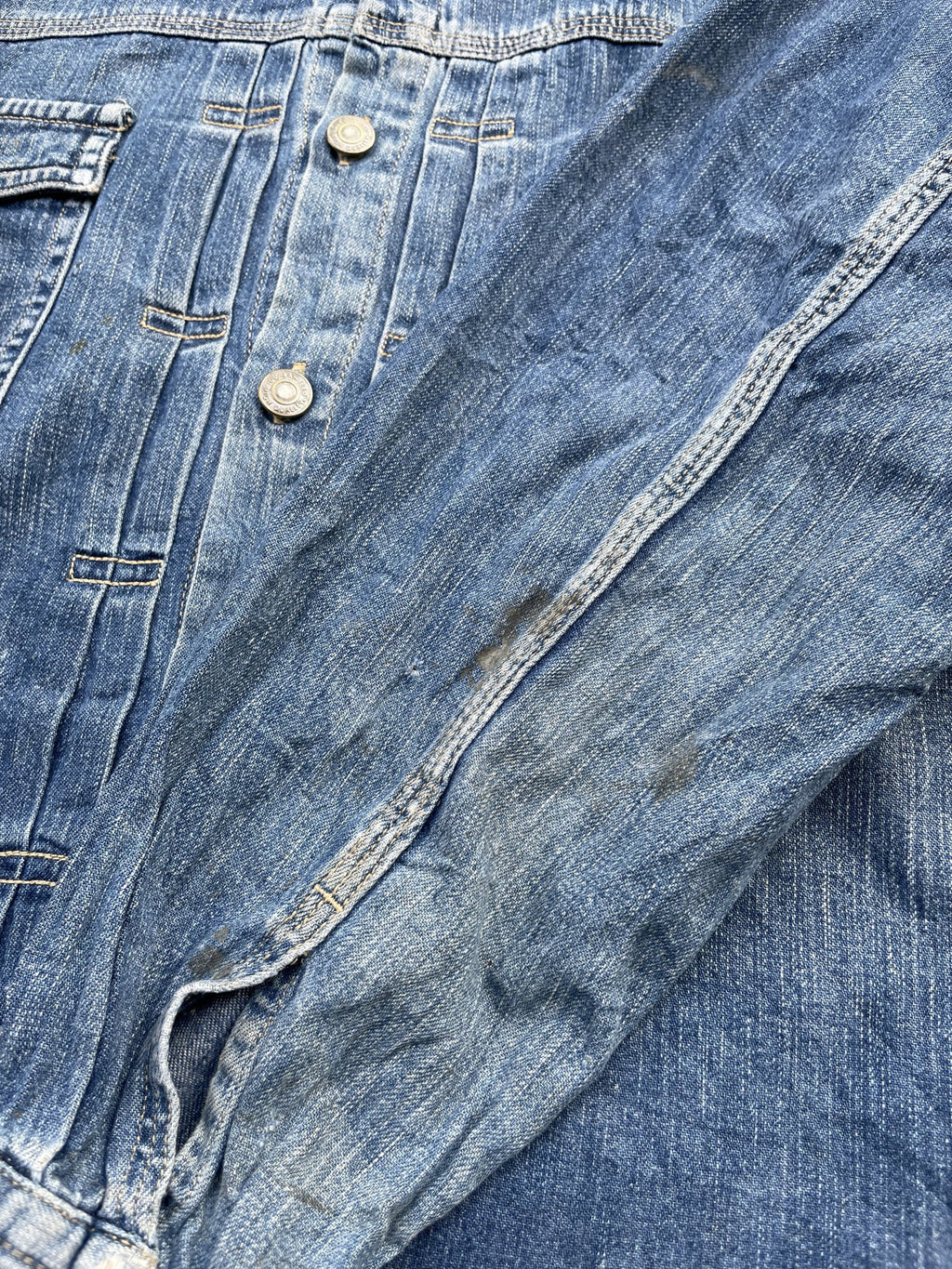 Vintage John Bull Denim Shirt Distressed