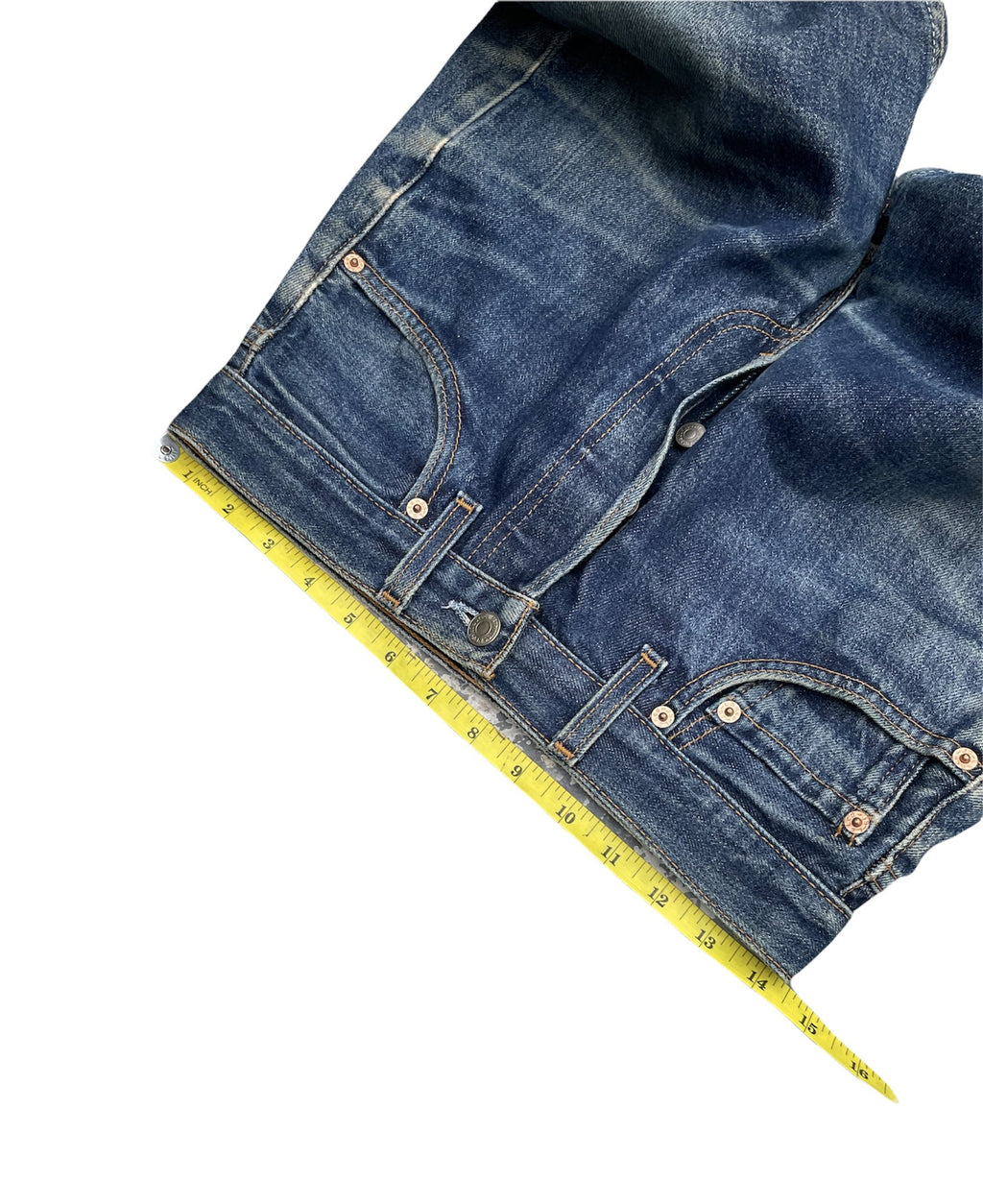 Vintage Levi’s 501 e 1998 Usa Aging Faded Distressed Denim