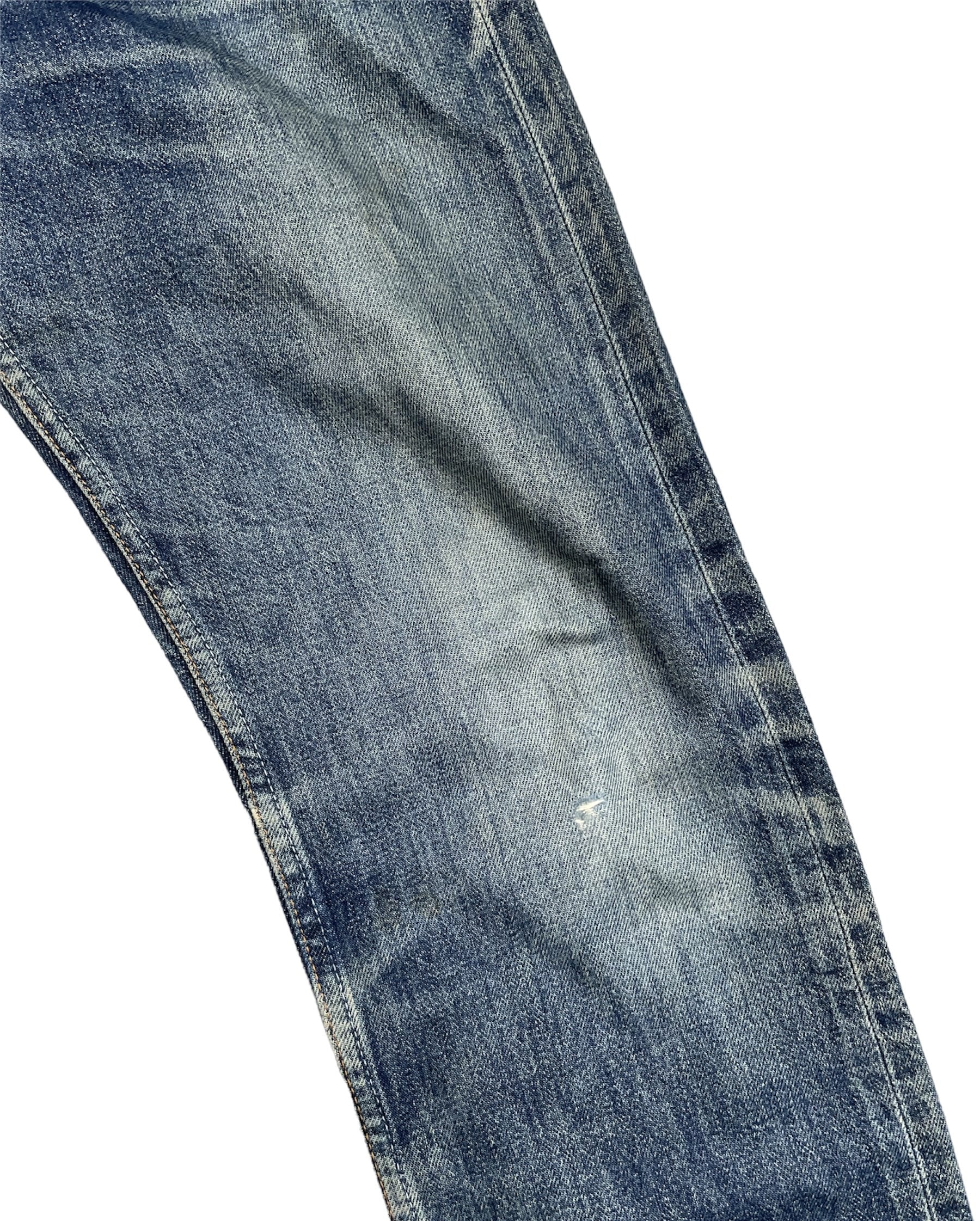 Vintage Levi’s 501 e 1998 Usa Aging Faded Distressed Denim