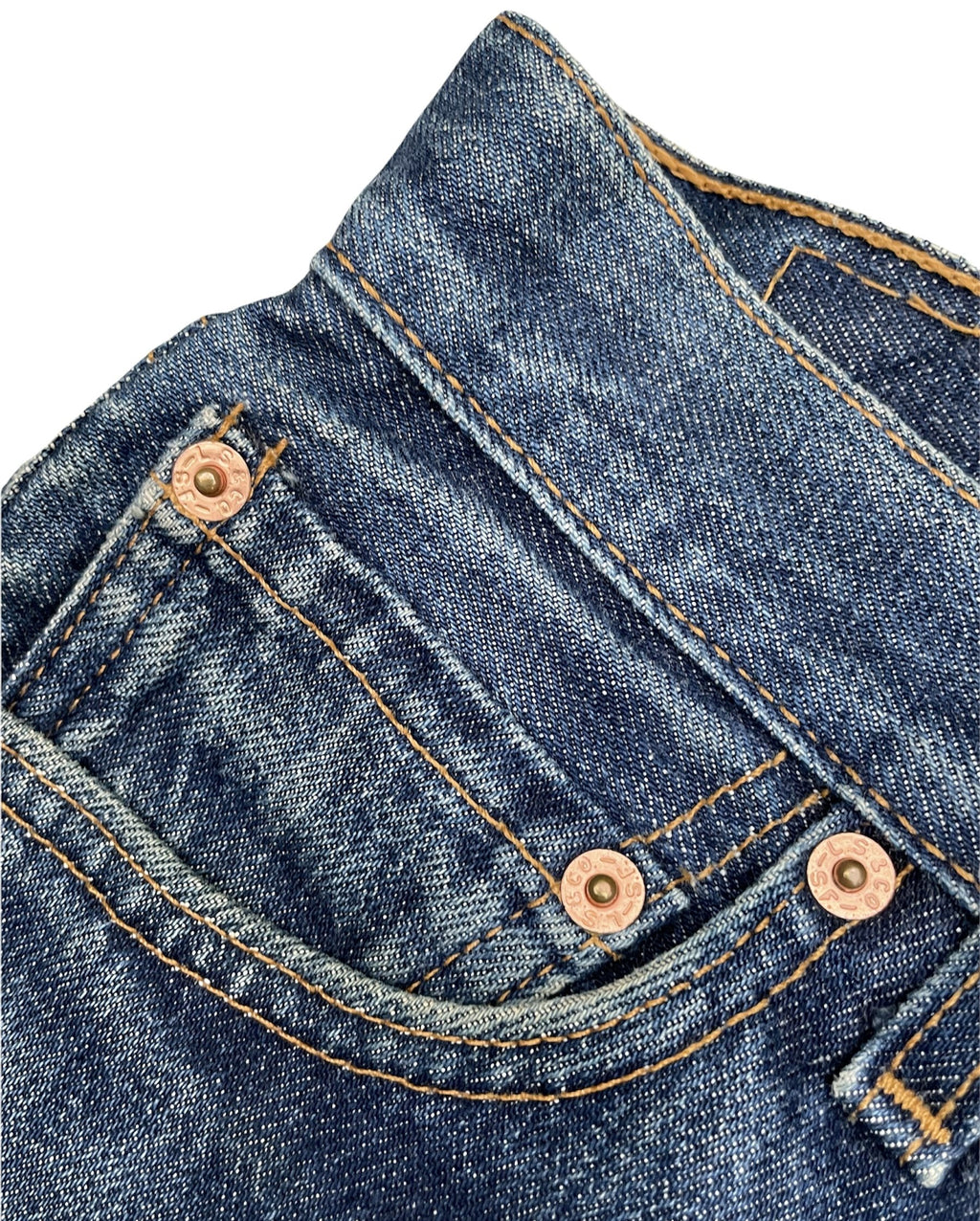 Vintage Levi’s 501 e 1998 Usa Aging Faded Distressed Denim