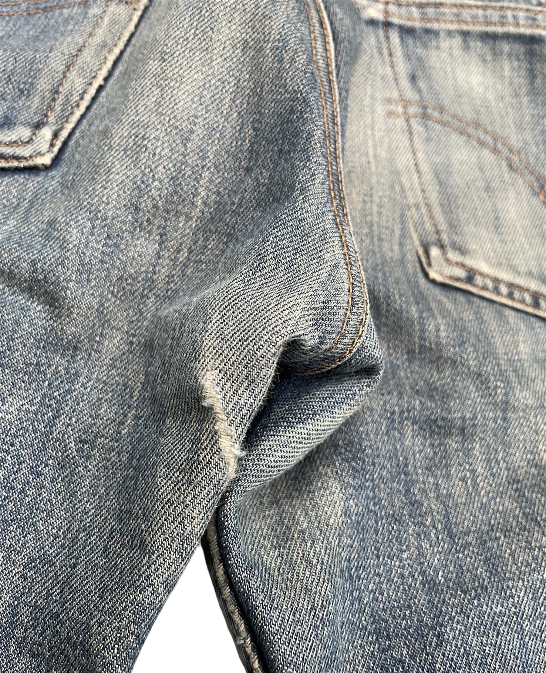 Vintage Levi’s 501 e 1998 Usa Aging Faded Distressed Denim