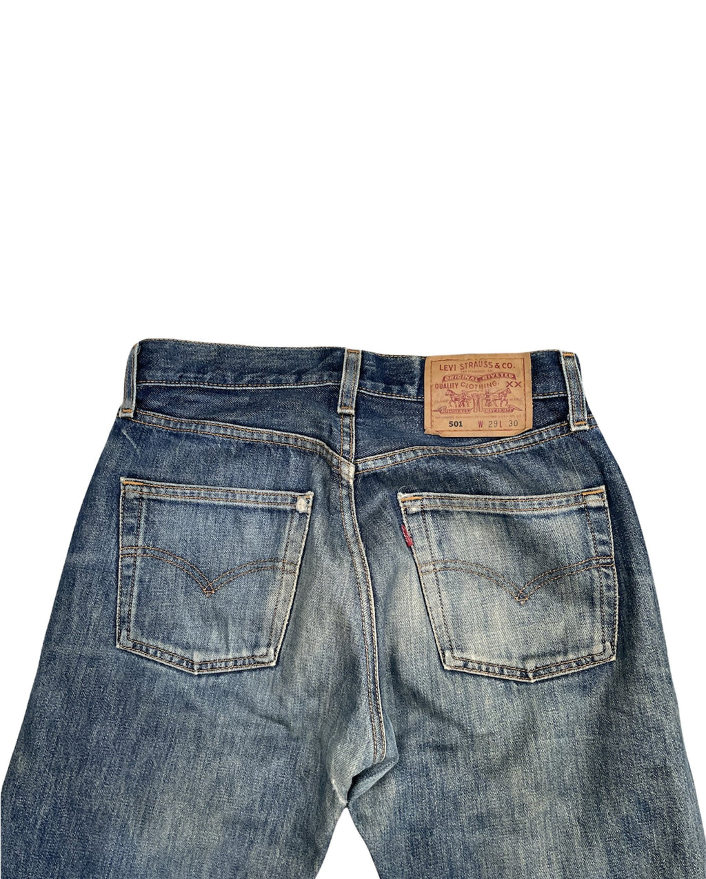 Vintage Levi’s 501 e 1998 Usa Aging Faded Distressed Denim