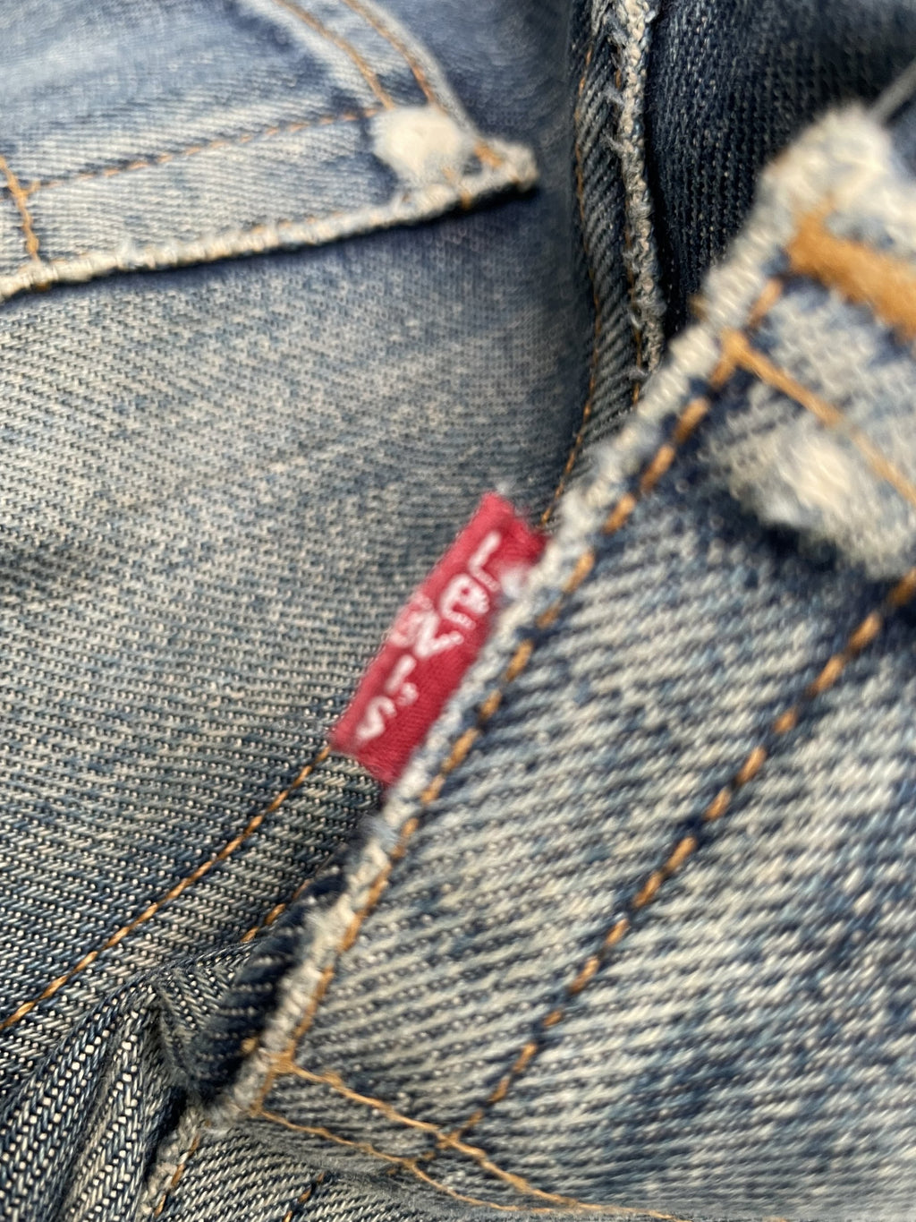 Vintage Levi’s 501 e 1998 Usa Aging Faded Distressed Denim