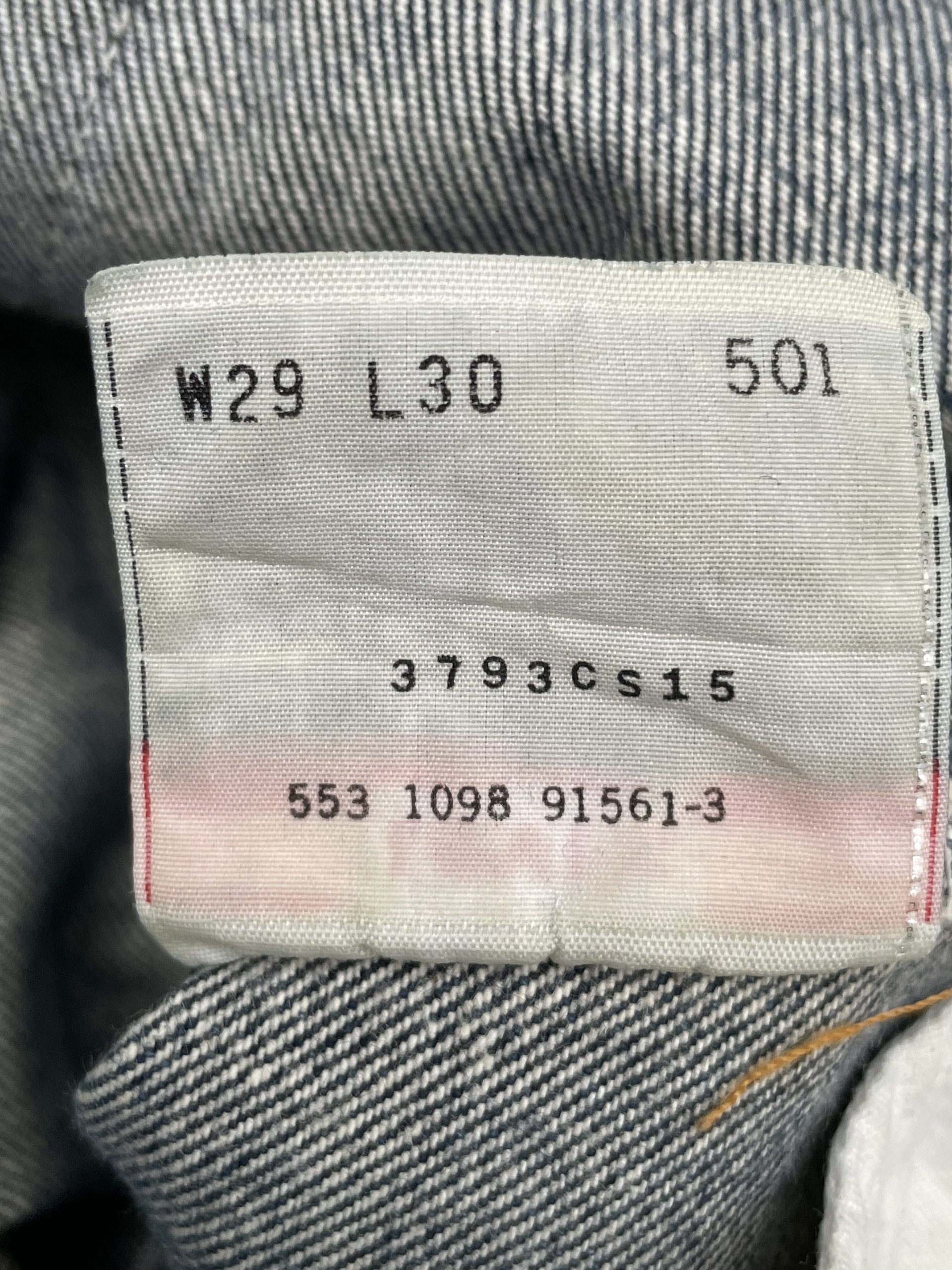 Vintage Levi’s 501 e 1998 Usa Aging Faded Distressed Denim