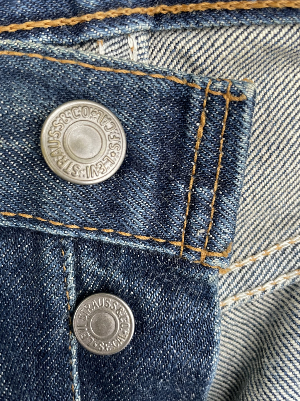 Vintage Levi’s 501 e 1998 Usa Aging Faded Distressed Denim