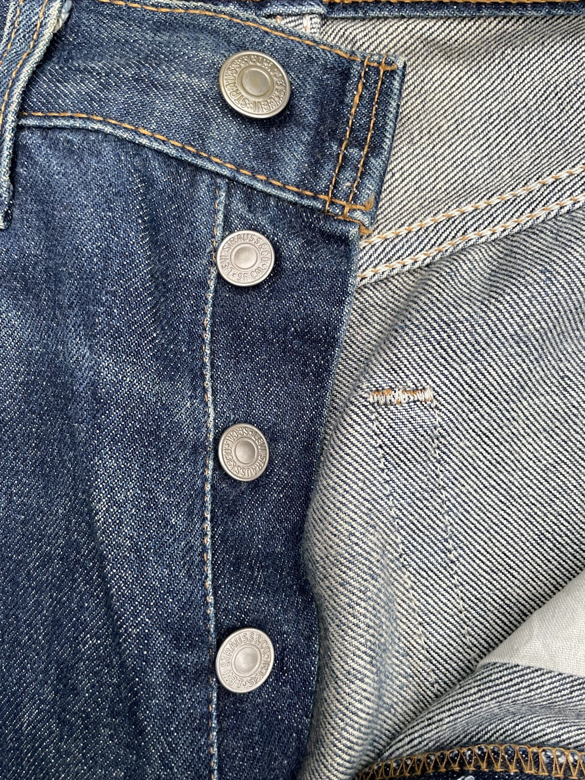 Vintage Levi’s 501 e 1998 Usa Aging Faded Distressed Denim
