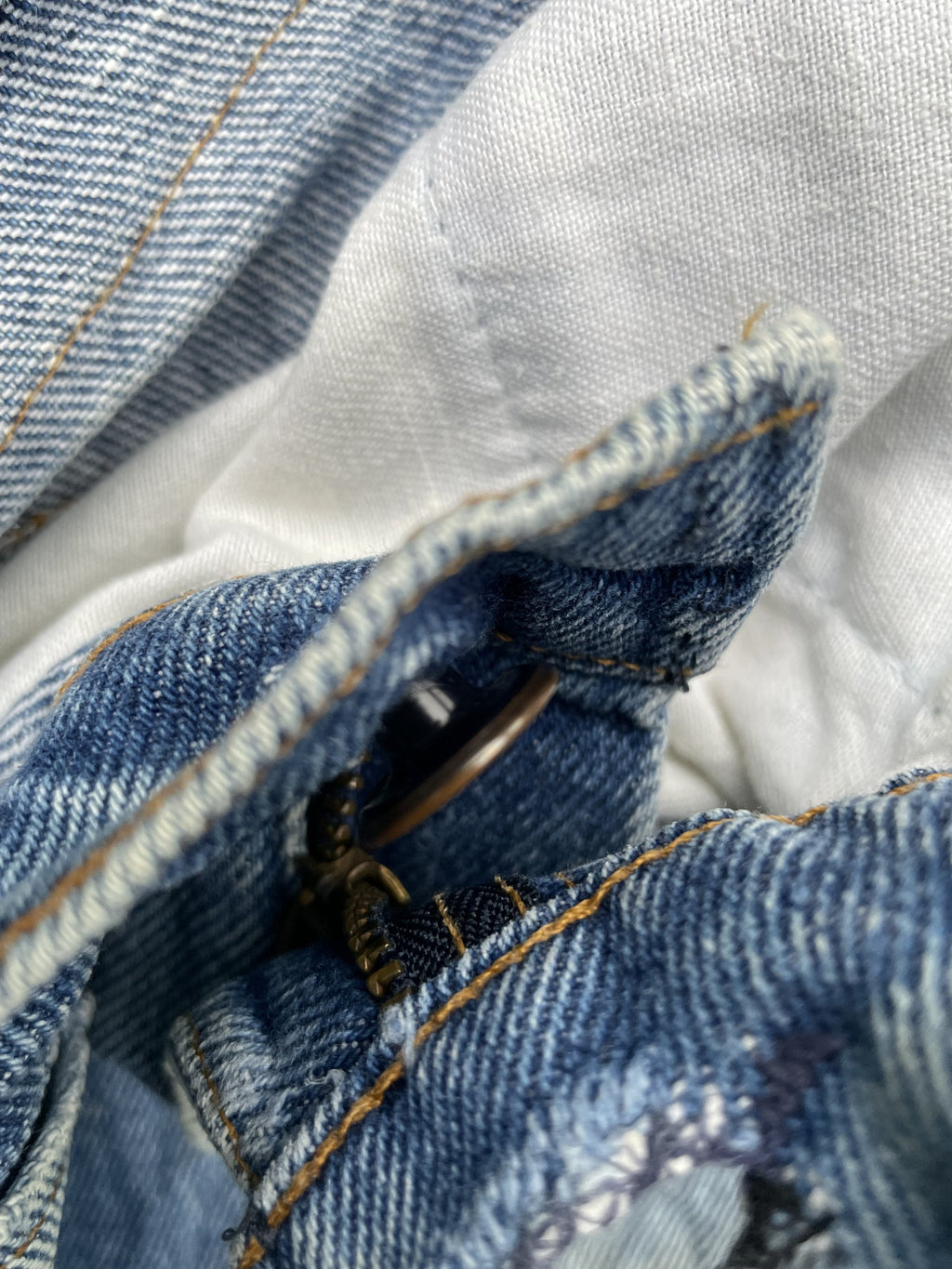 Vintage Levi’s 505 e 1987 Usa Aging Faded Stone Wash