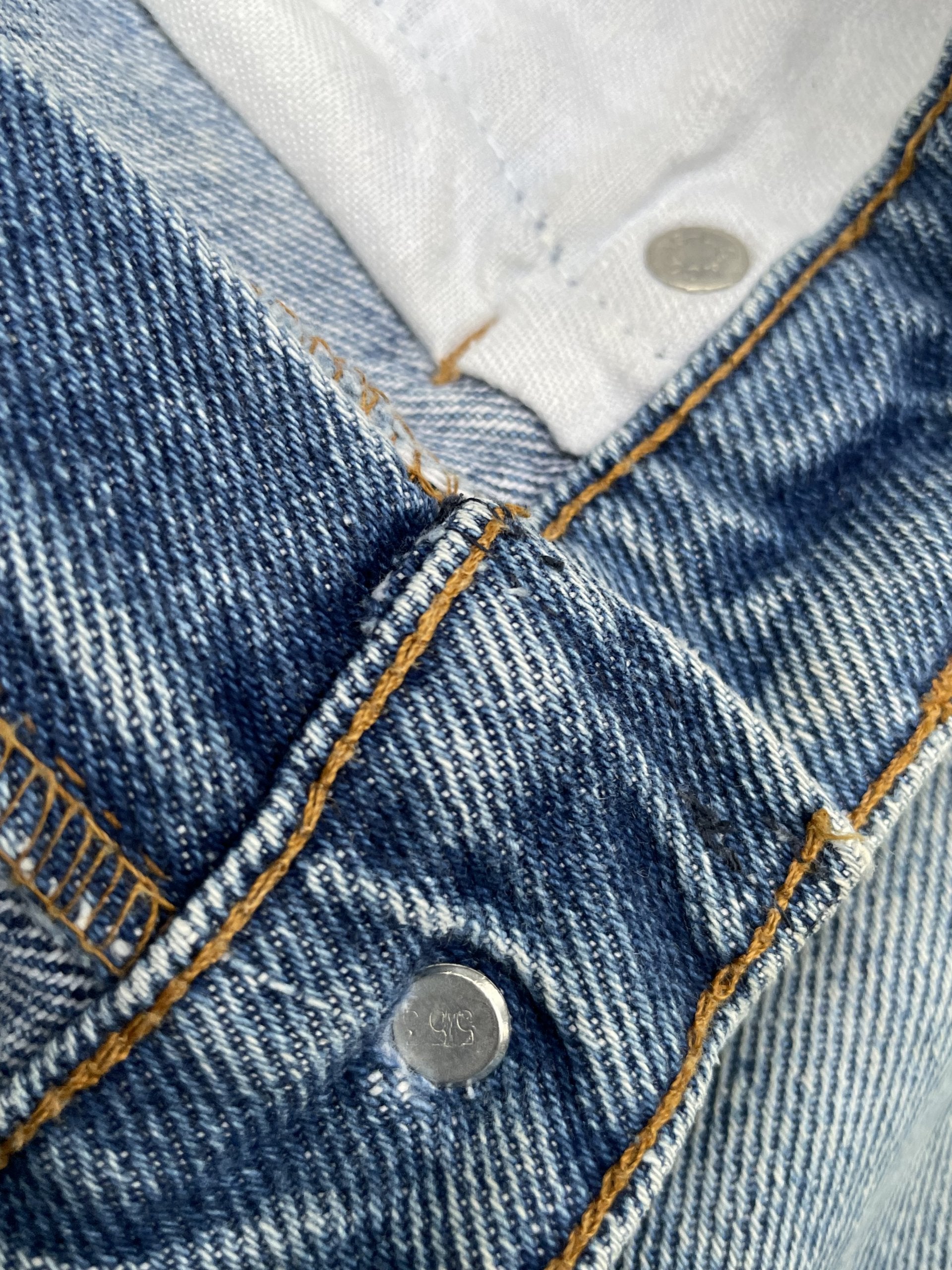 Vintage Levi’s 505 e 1987 Usa Aging Faded Stone Wash