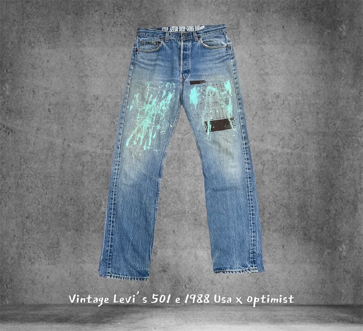 Vintage Levi’s 501 e 1988 Usa x Optimist Custom Denim