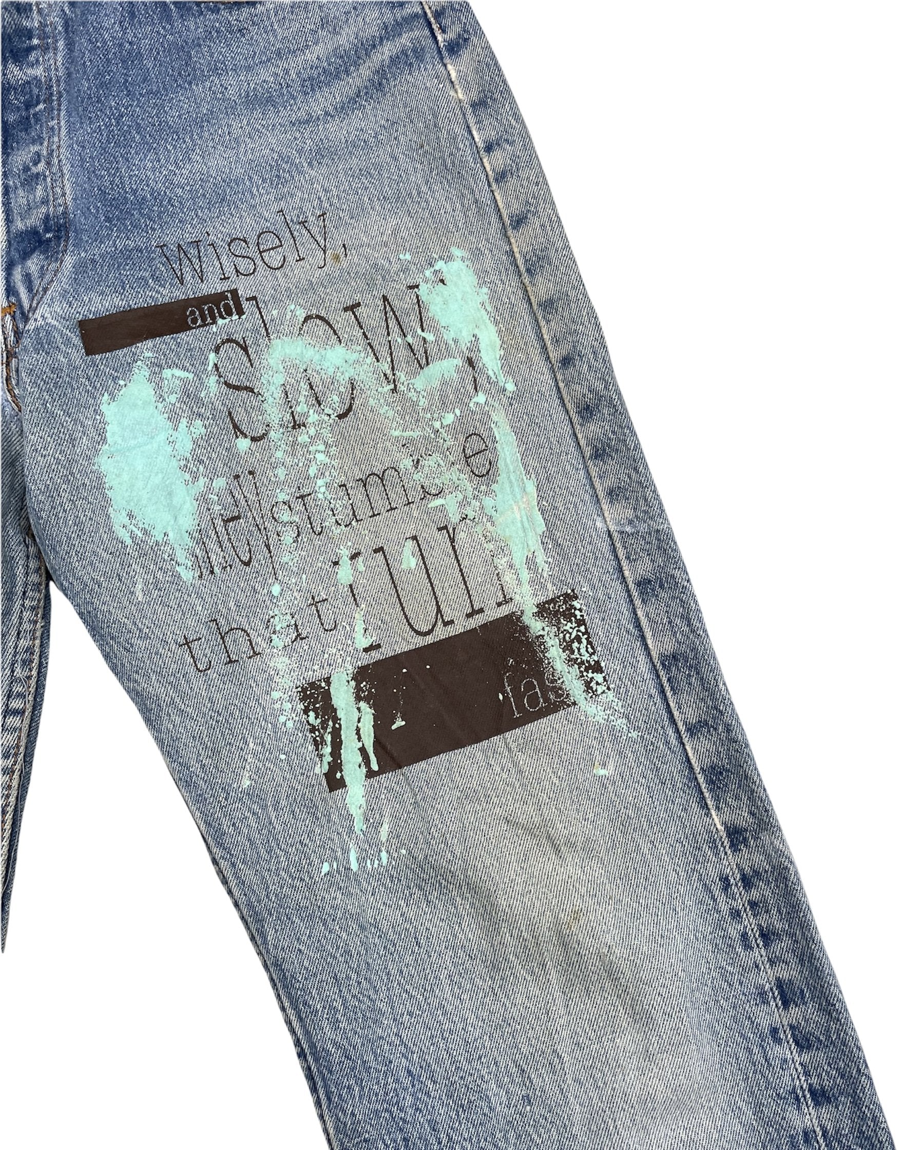 Vintage Levi’s 501 e 1988 Usa x Optimist Custom Denim