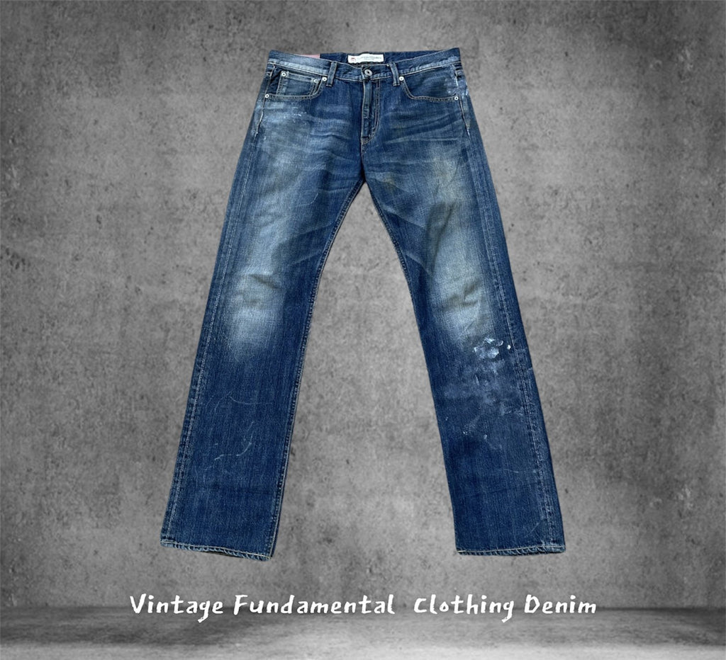 Vintage Fundamental Japan Aging Wash Denim