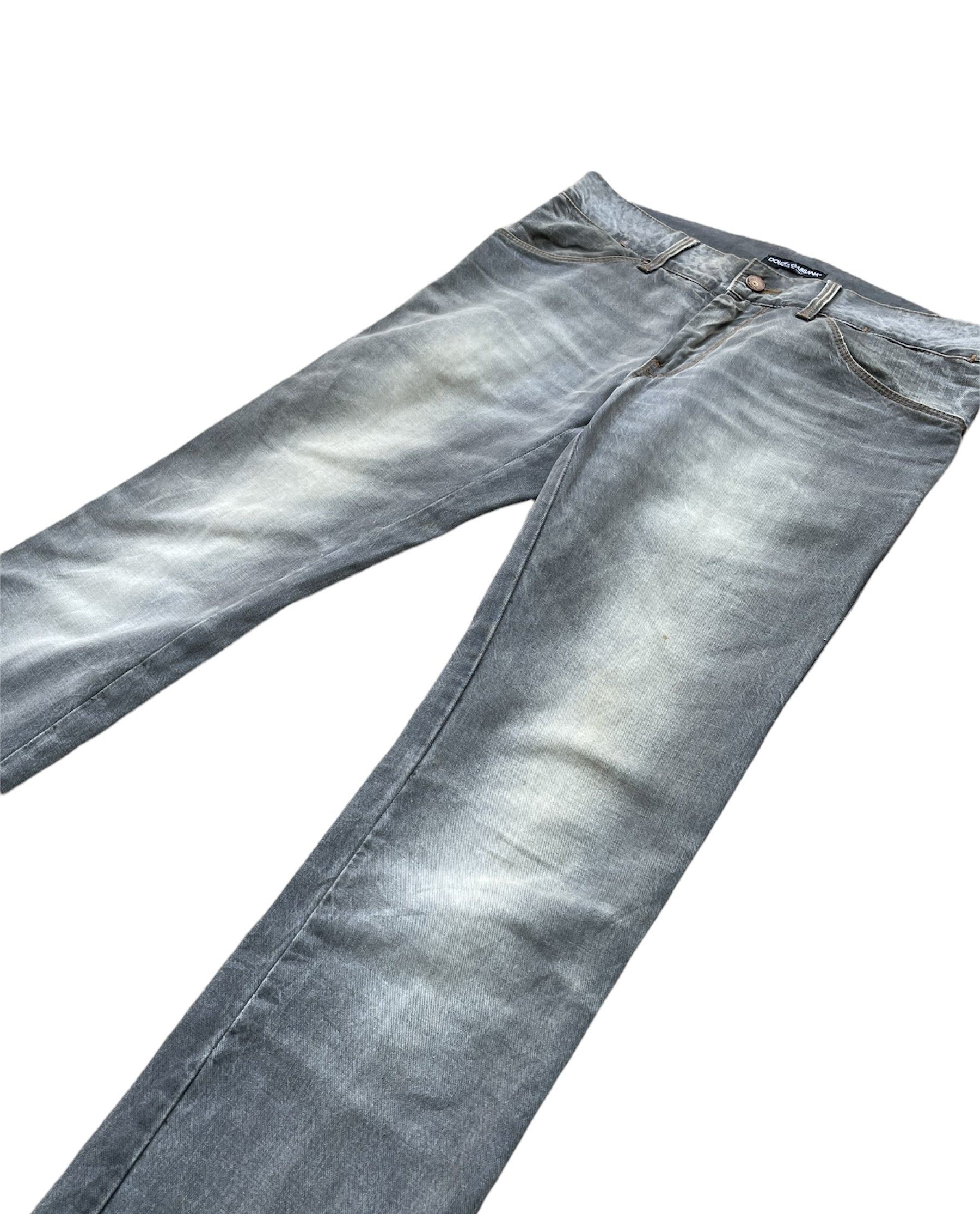 Vintage Dolce & Gabbana 14 Gold Aging Denim
