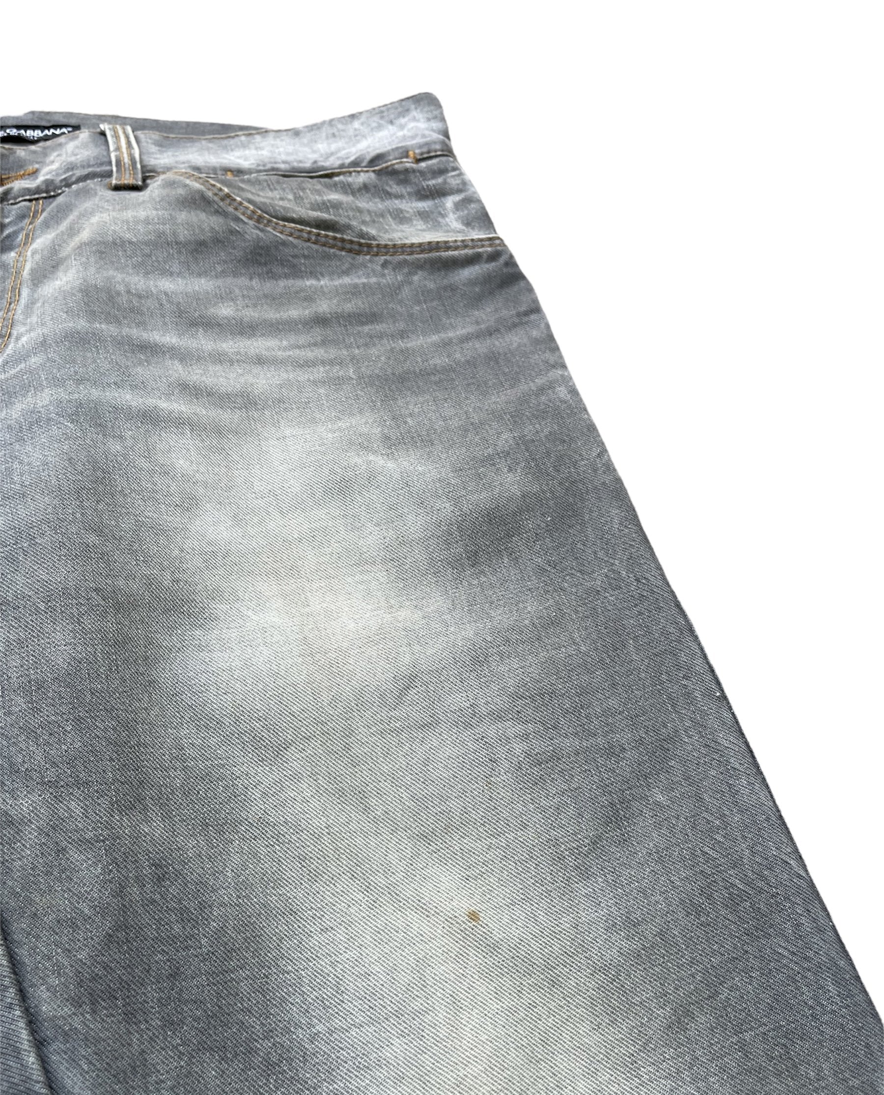 Vintage Dolce & Gabbana 14 Gold Aging Denim