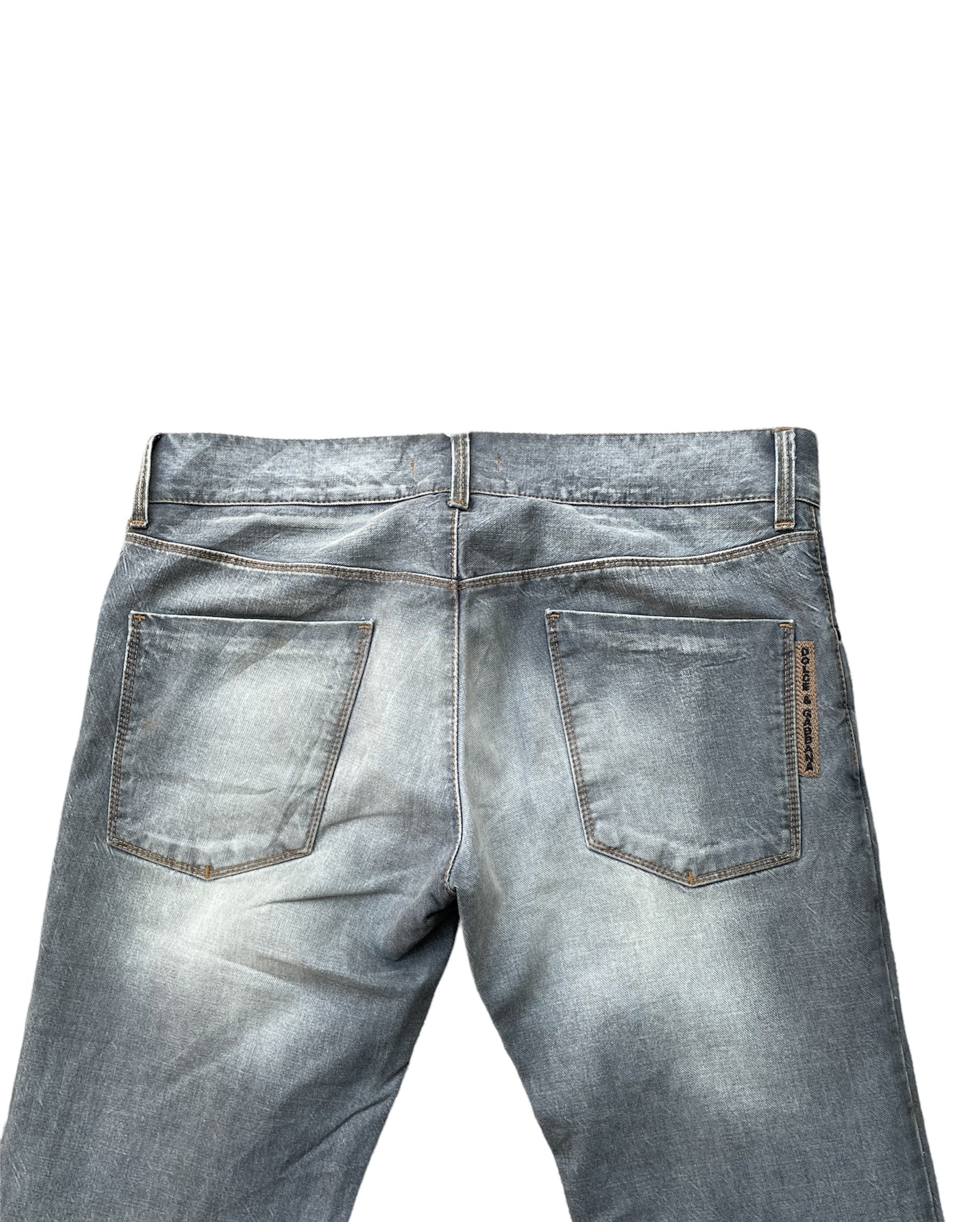 Vintage Dolce & Gabbana 14 Gold Aging Denim