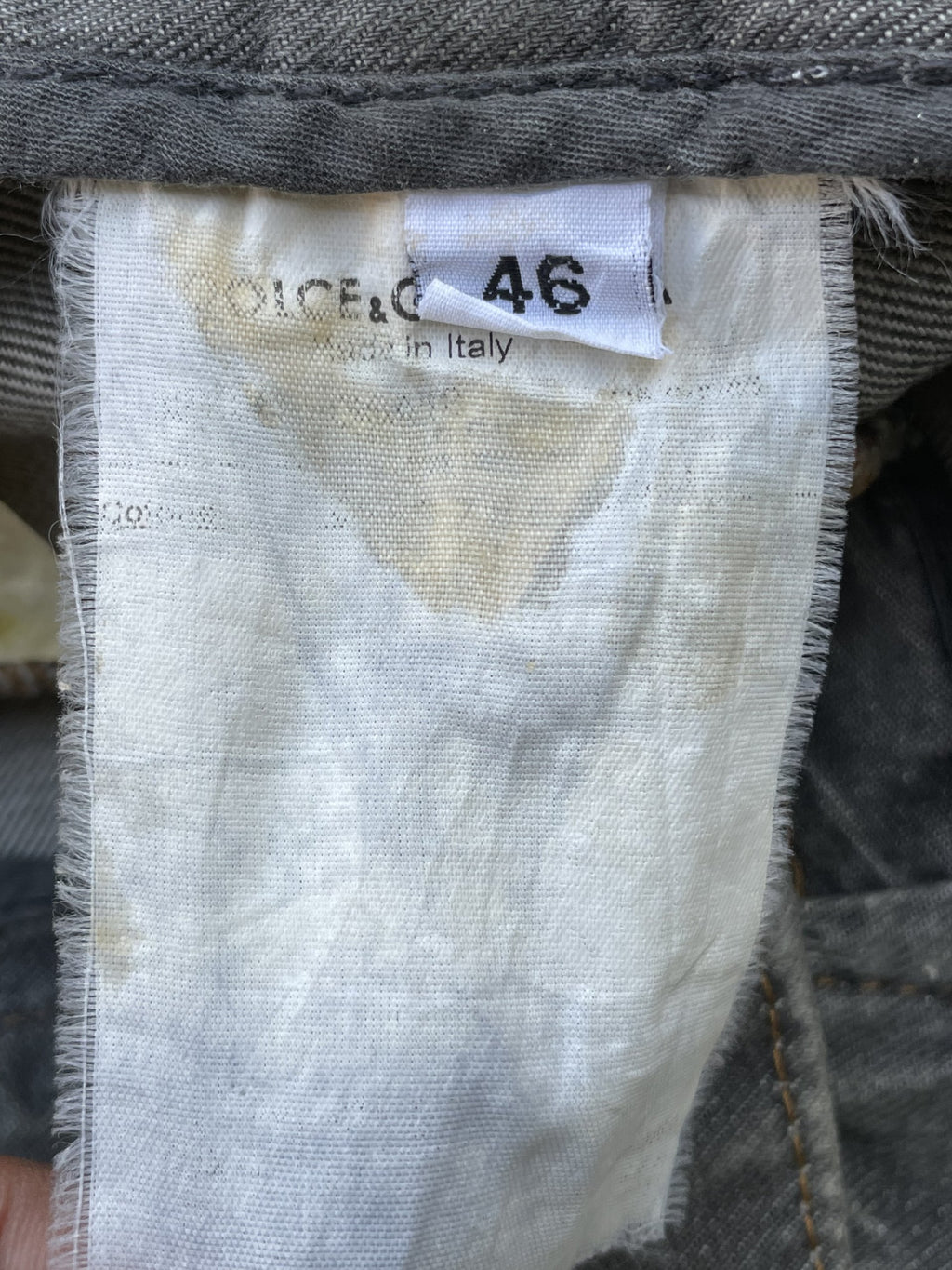 Vintage Dolce & Gabbana 14 Gold Aging Denim