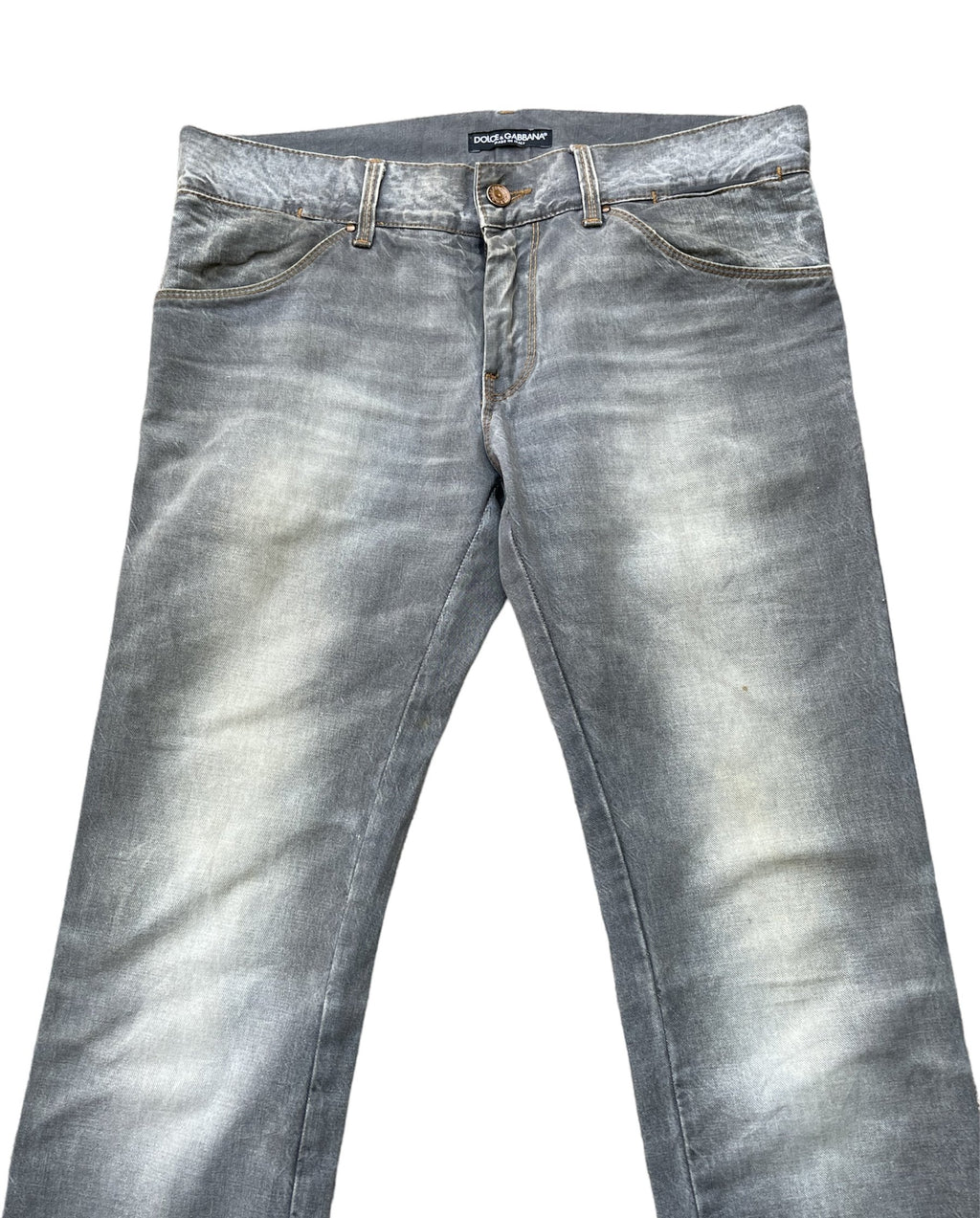 Vintage Dolce & Gabbana 14 Gold Aging Denim