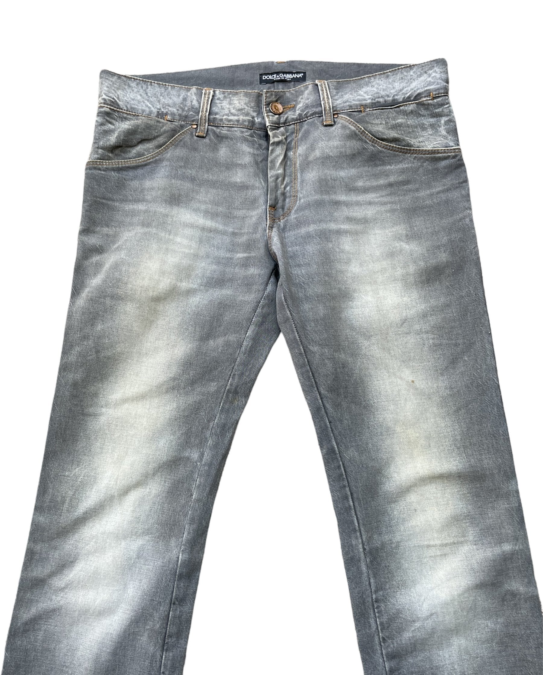 Vintage Dolce & Gabbana 14 Gold Aging Denim