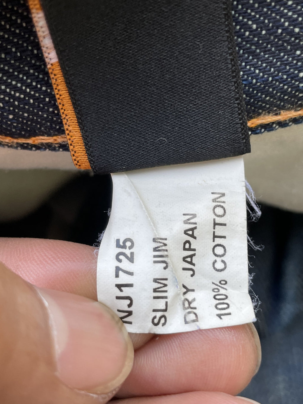 Vintage Nudie Slim Jim Dry Japan Denim