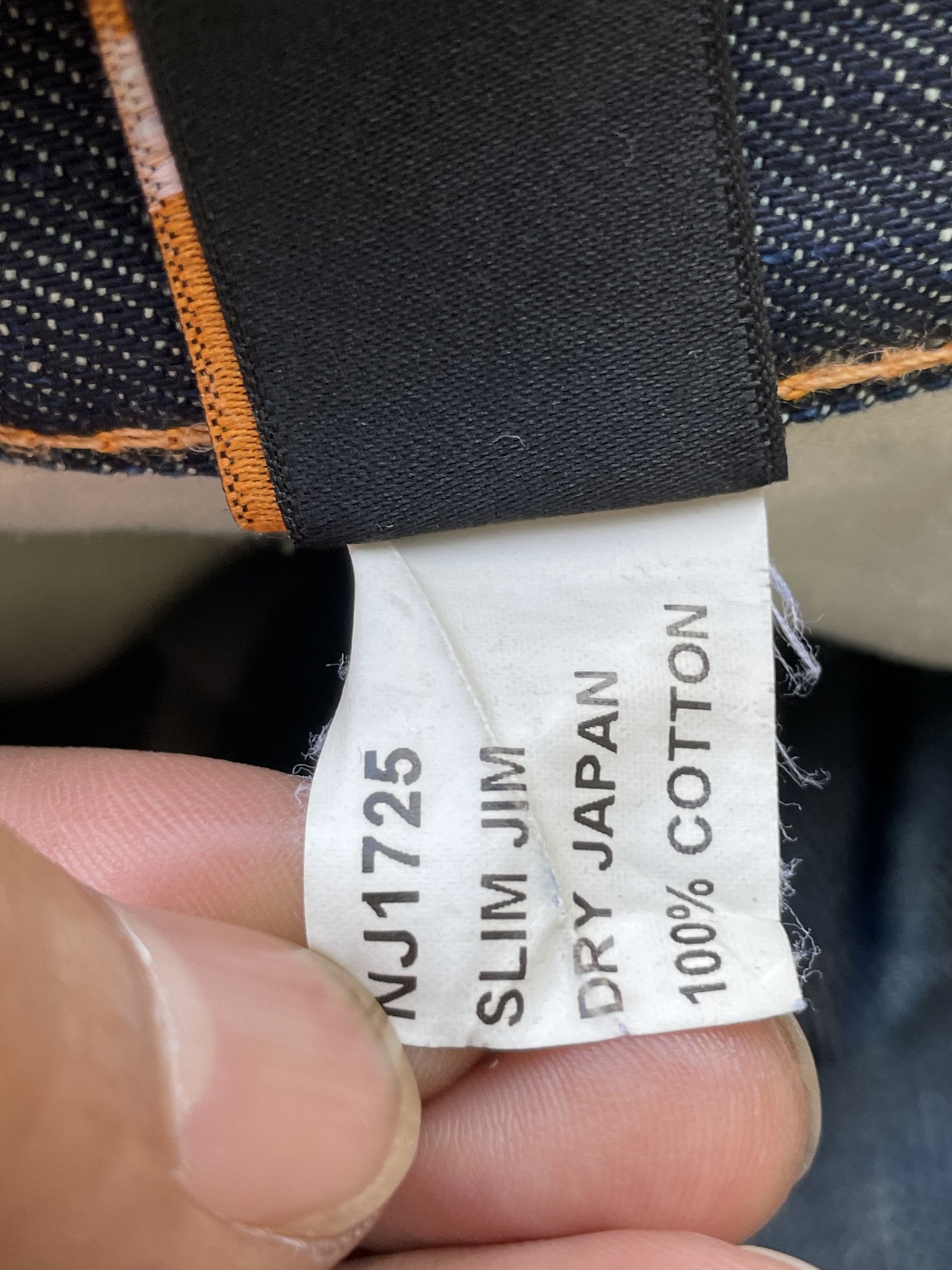 Vintage Nudie Slim Jim Dry Japan Denim