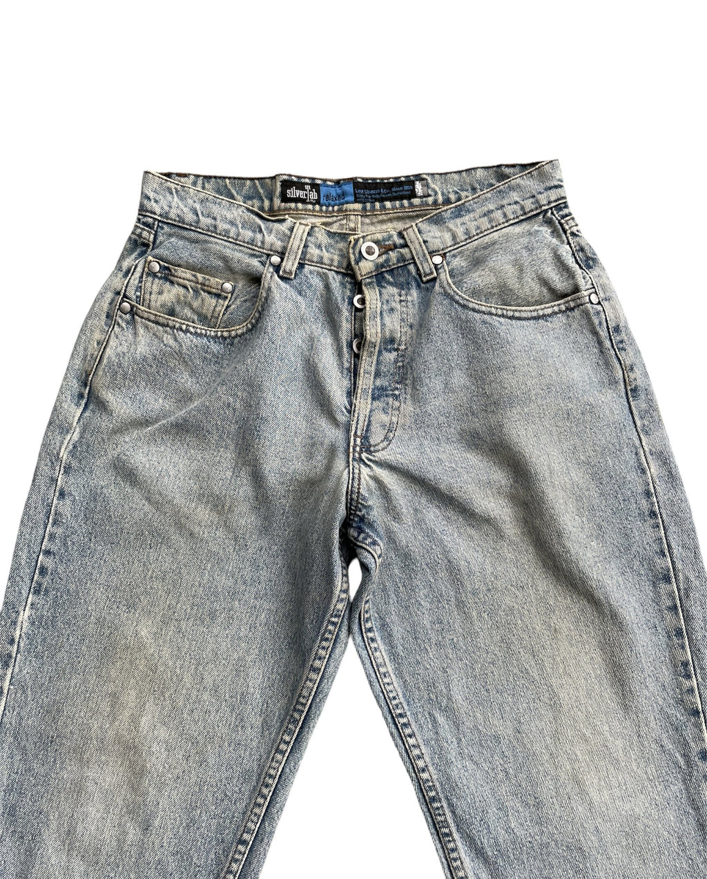 Vintage Levis Silver Tab 1993 Aging Faded Wash