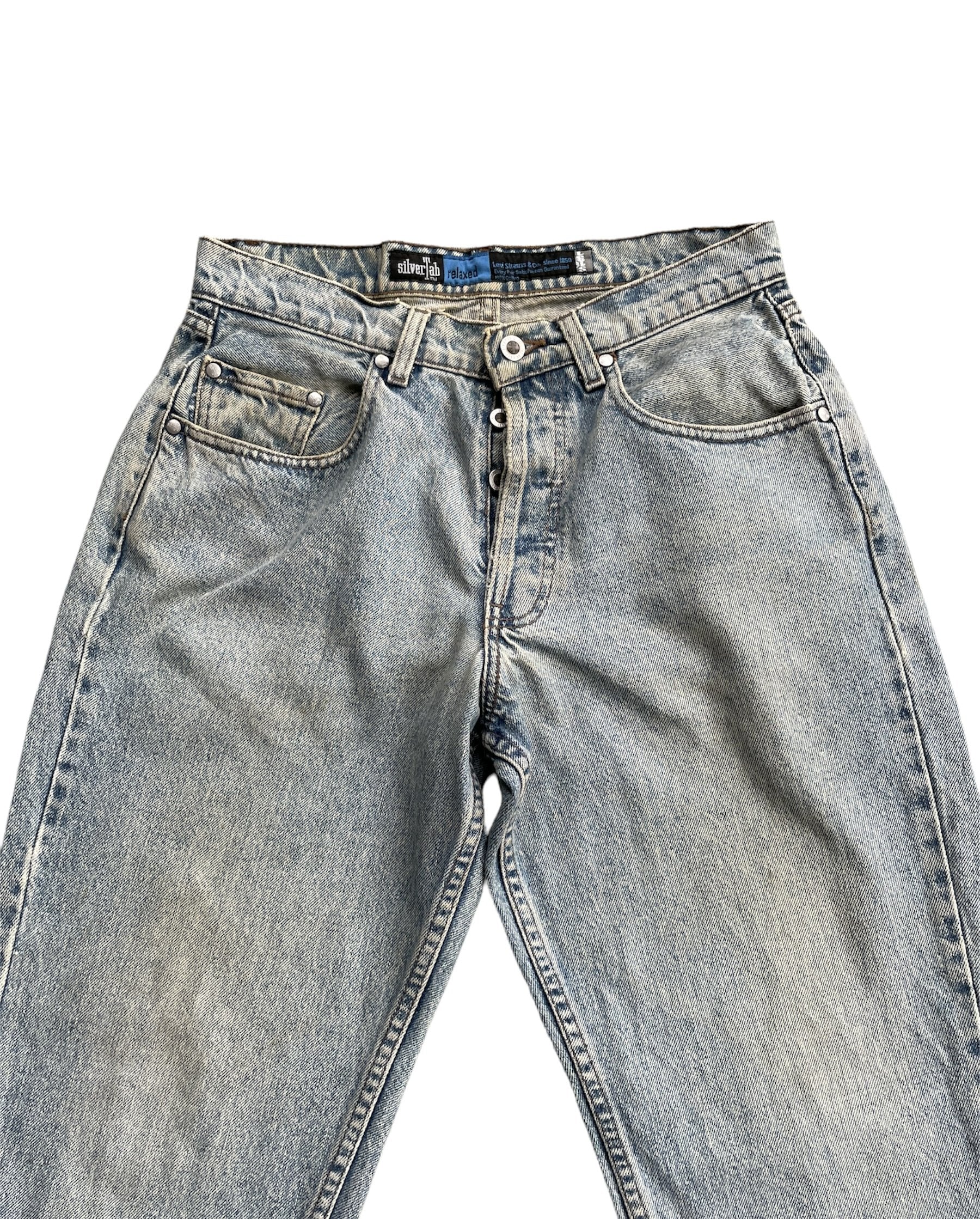 Vintage Levis Silver Tab 1993 Aging Faded Wash