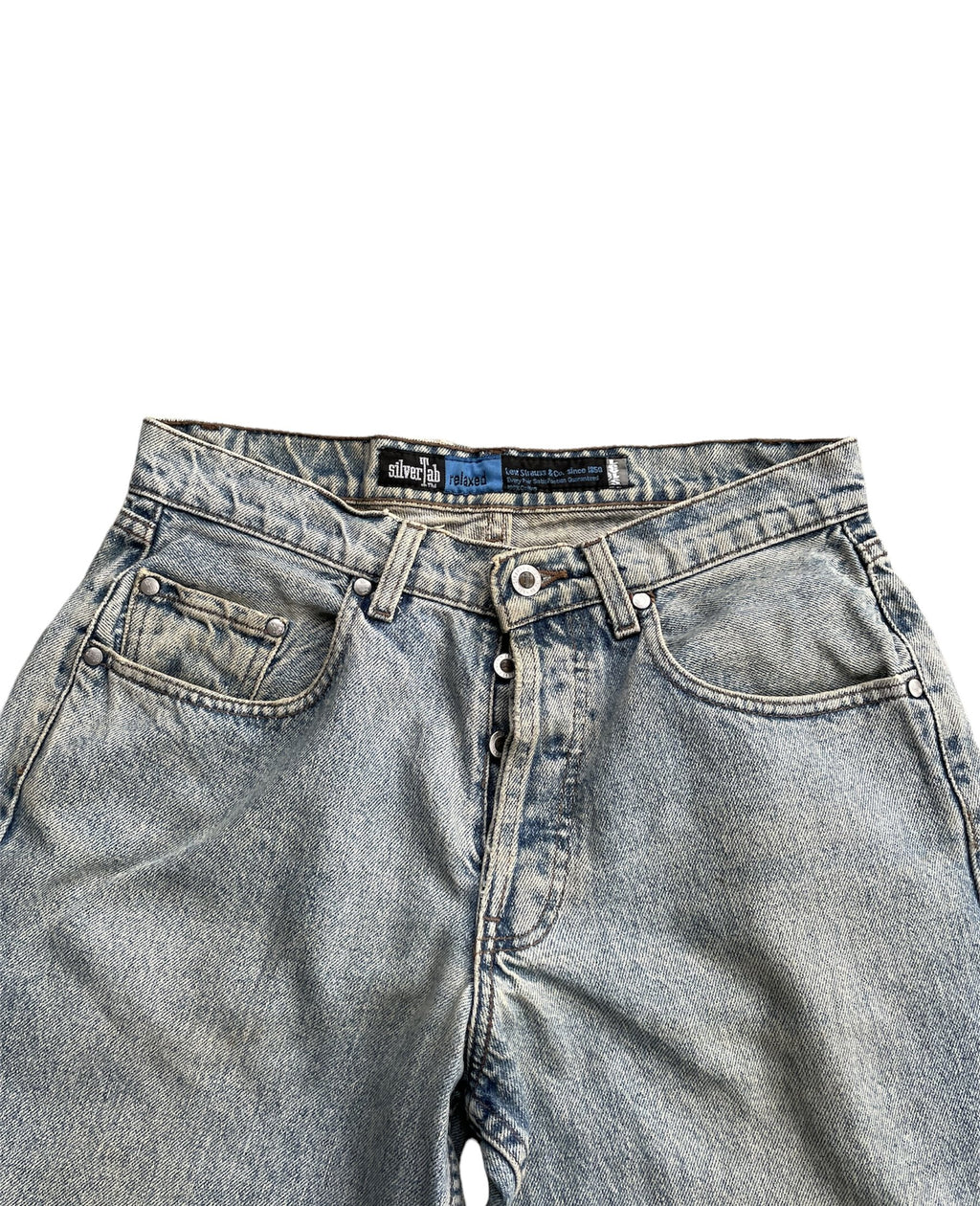 Vintage Levis Silver Tab 1993 Aging Faded Wash