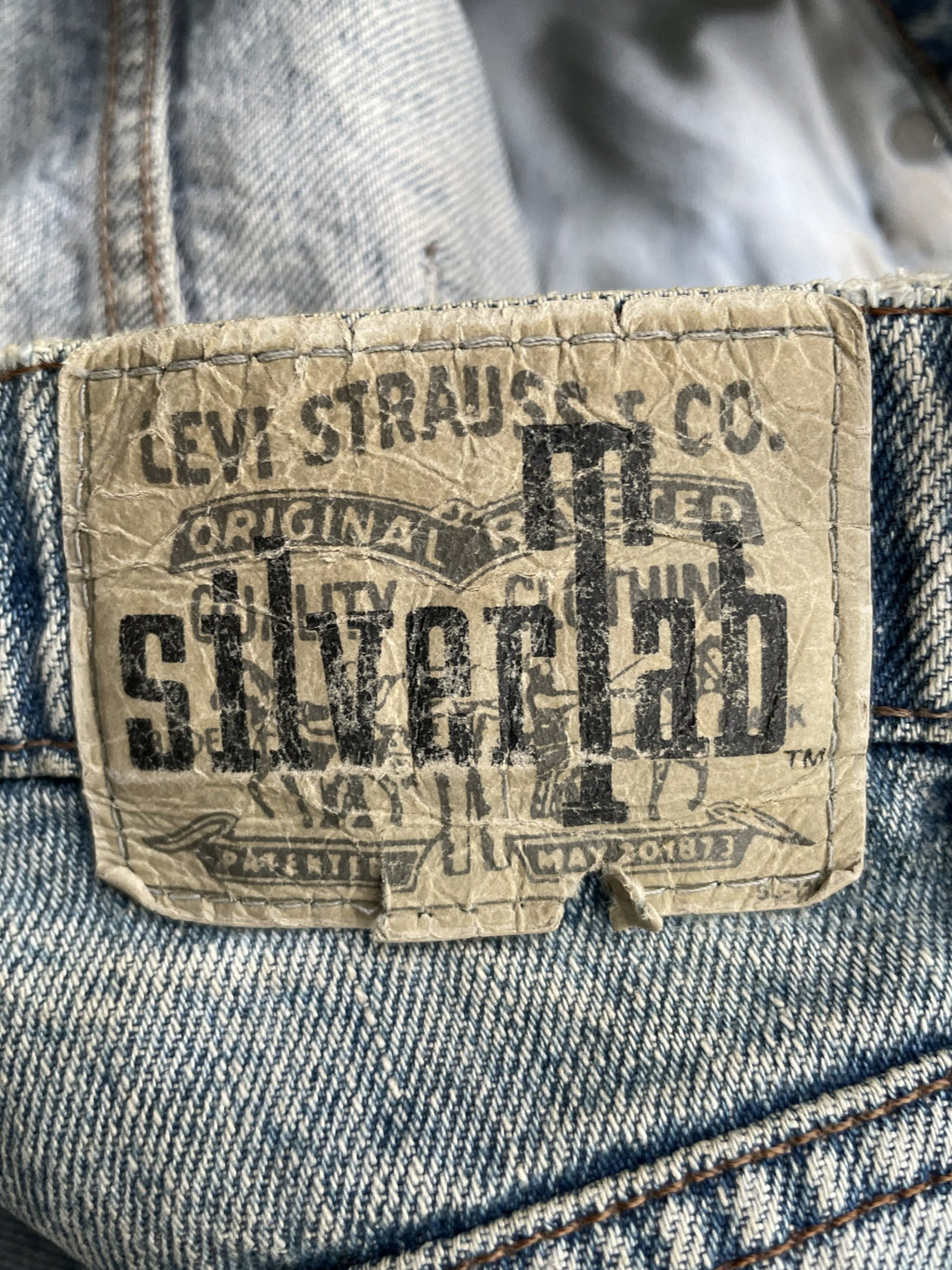 Vintage Levis Silver Tab 1993 Aging Faded Wash