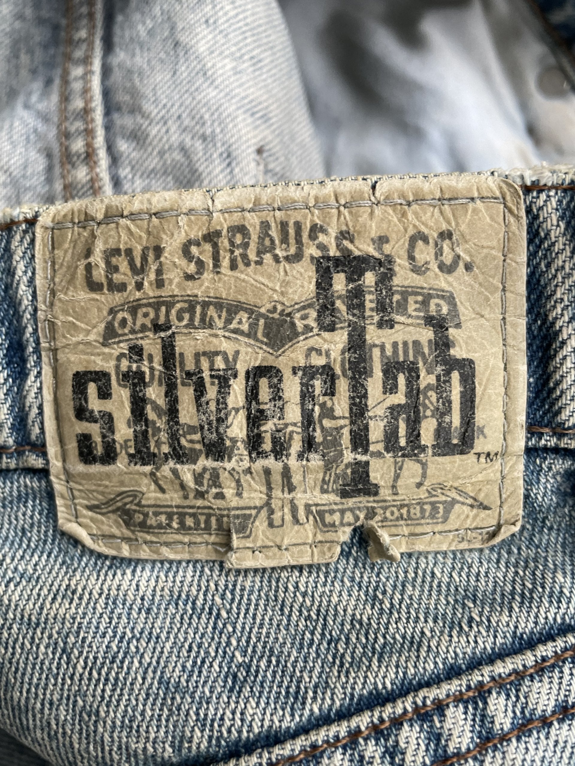 Vintage Levis Silver Tab 1993 Aging Faded Wash