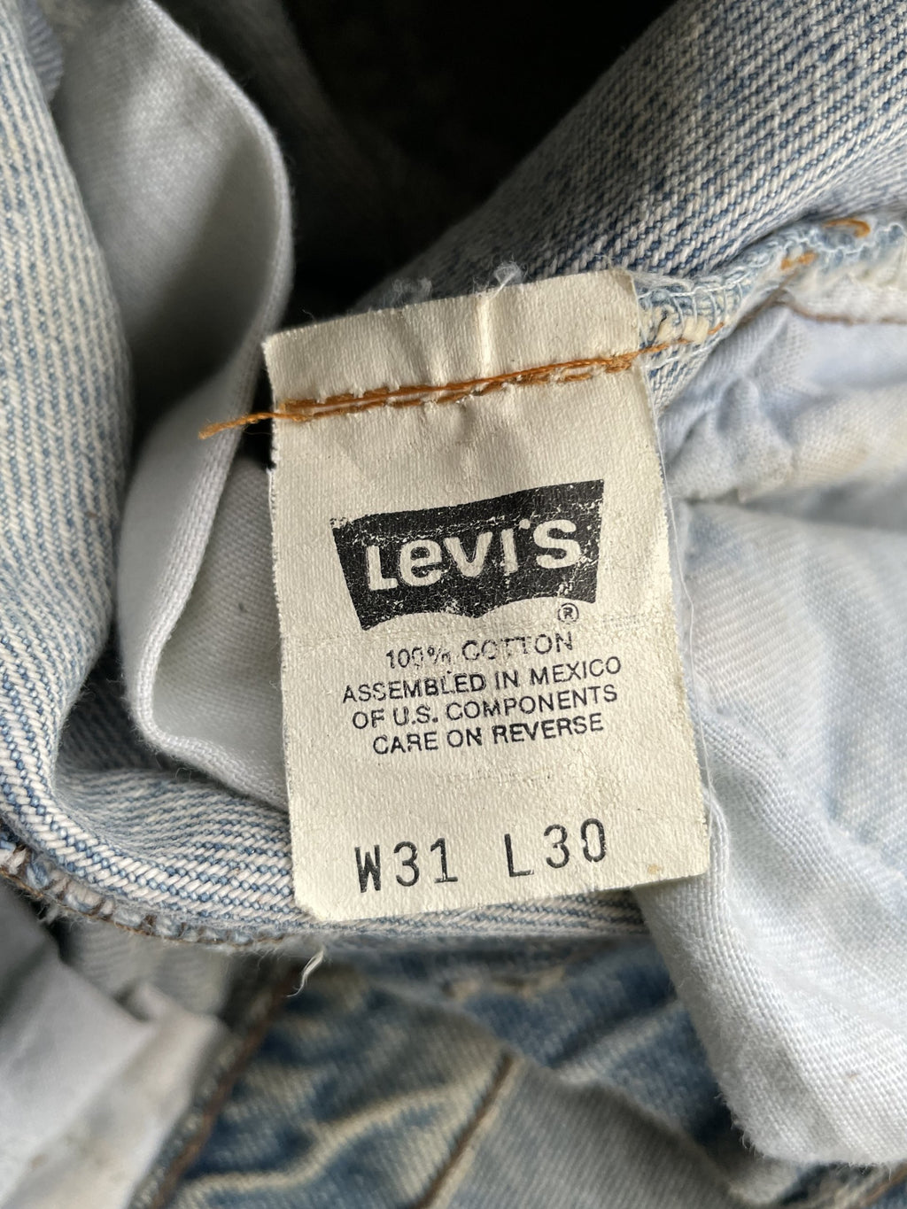 Vintage Levis Silver Tab 1993 Aging Faded Wash
