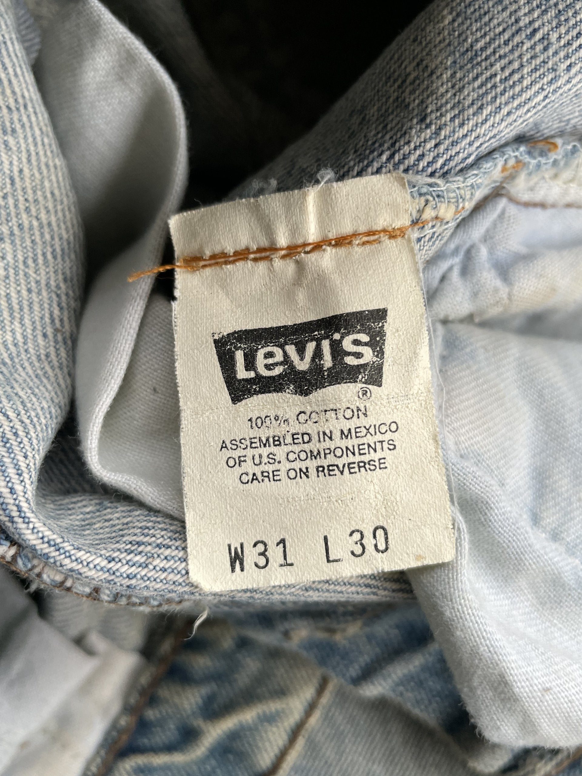 Vintage Levis Silver Tab 1993 Aging Faded Wash